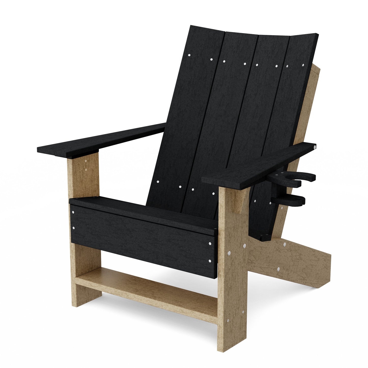 Contemporary Modern Adirondack Chair with Cup Holder