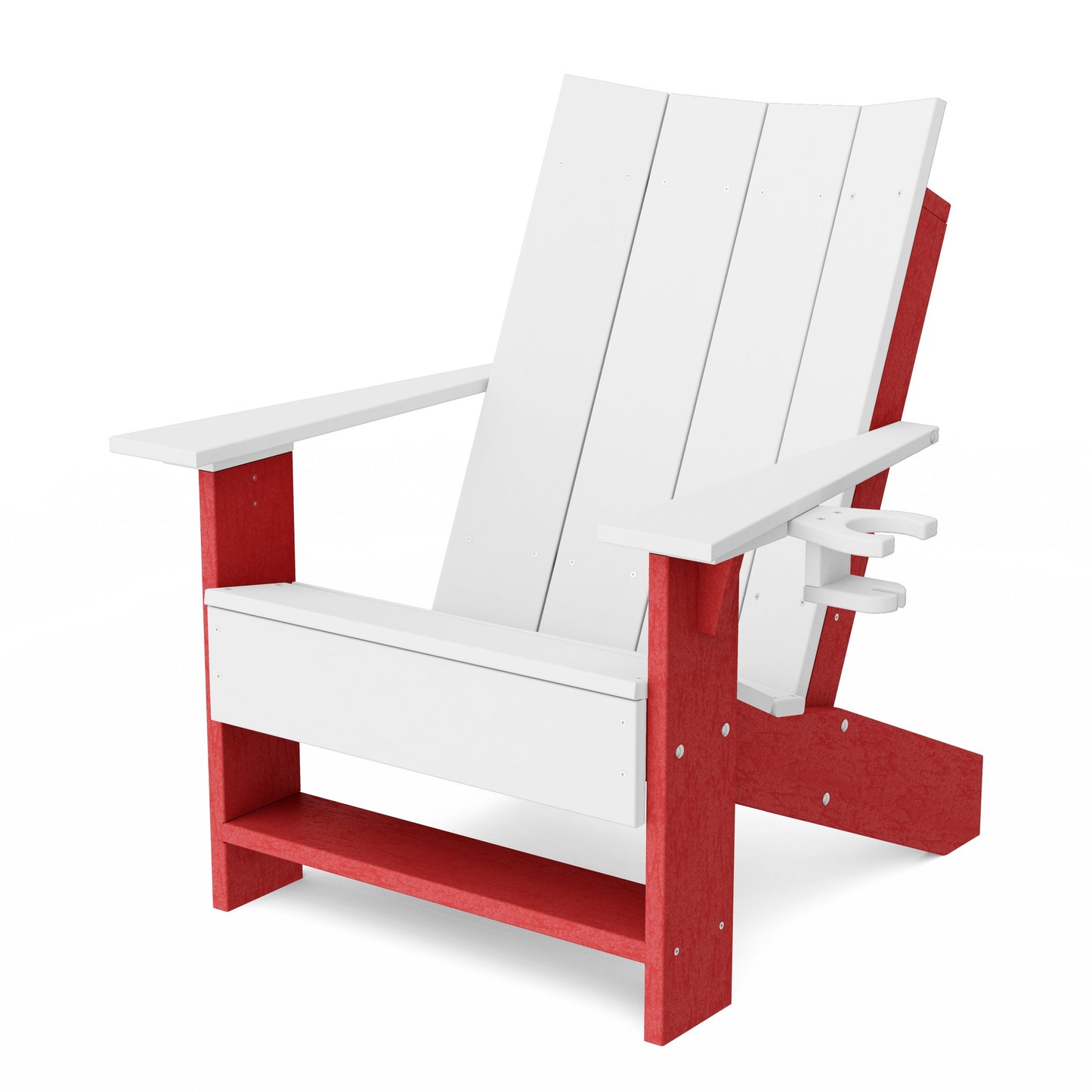 Contemporary Modern Adirondack Chair with Cup Holder