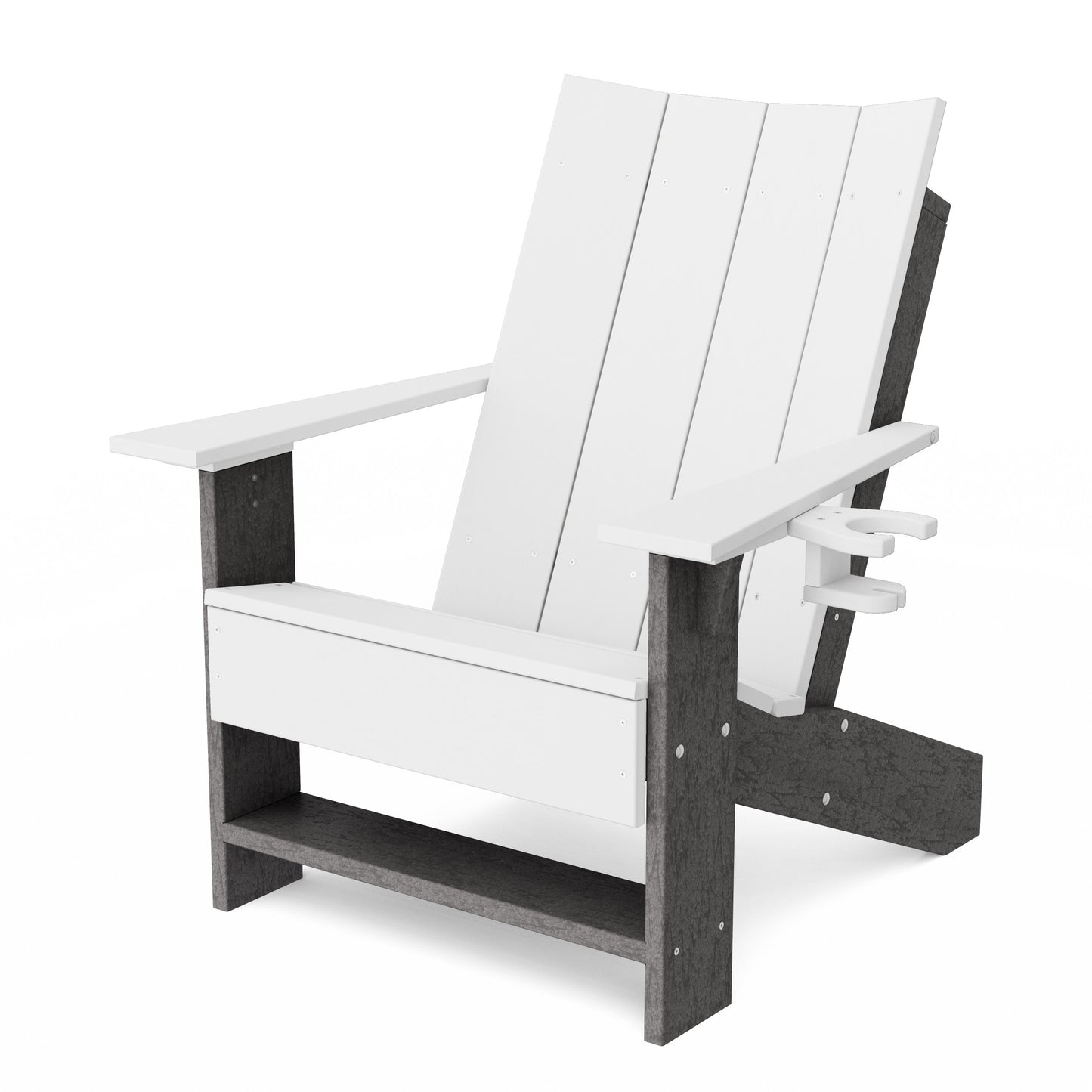 Contemporary Modern Adirondack Chair with Cup Holder