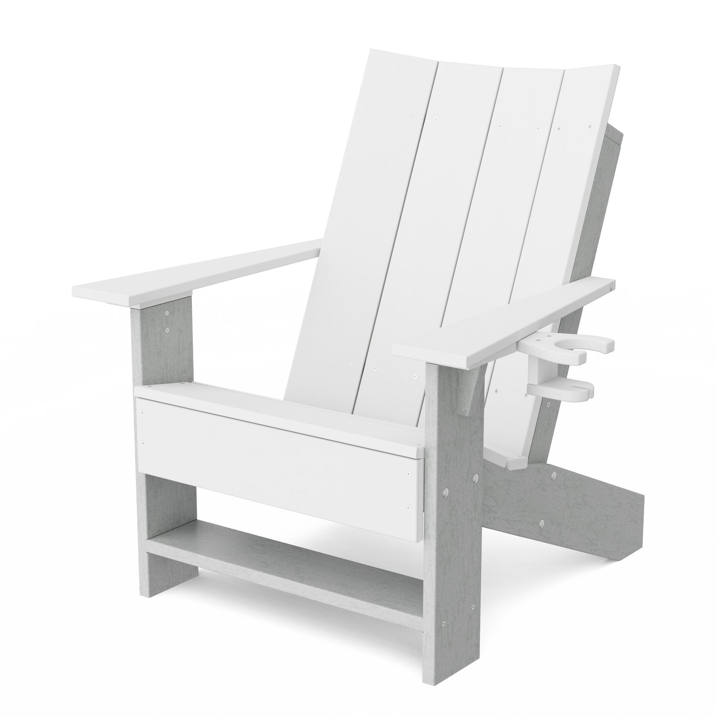 Contemporary Modern Adirondack Chair with Cup Holder