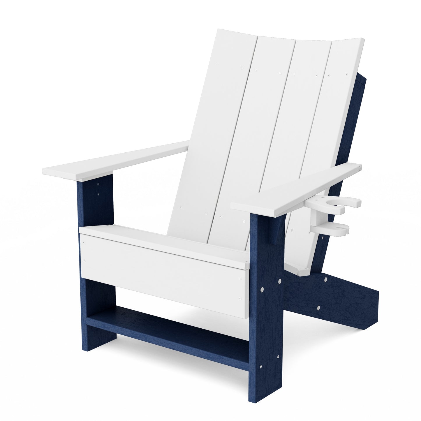 Contemporary Modern Adirondack Chair with Cup Holder