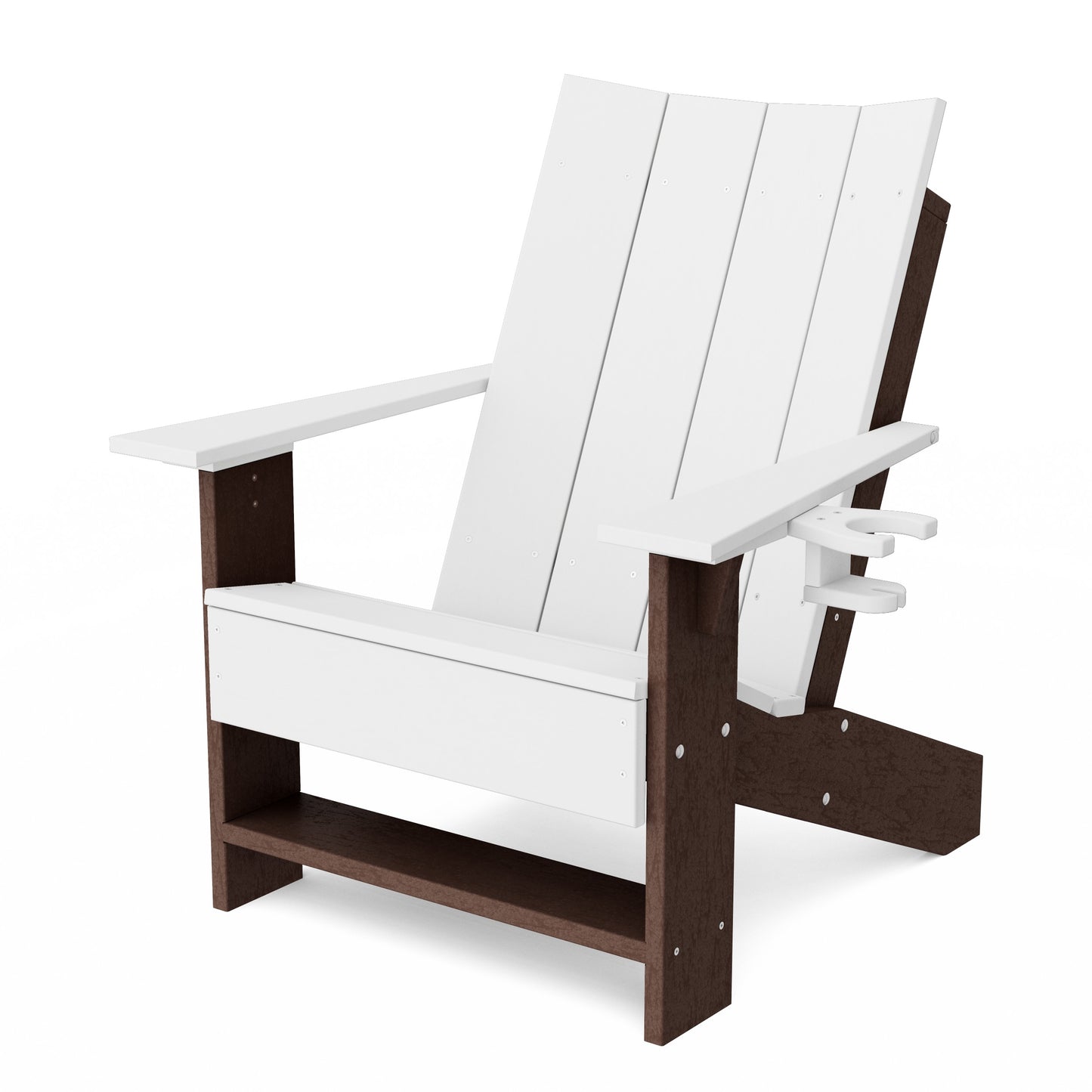 Contemporary Modern Adirondack Chair with Cup Holder
