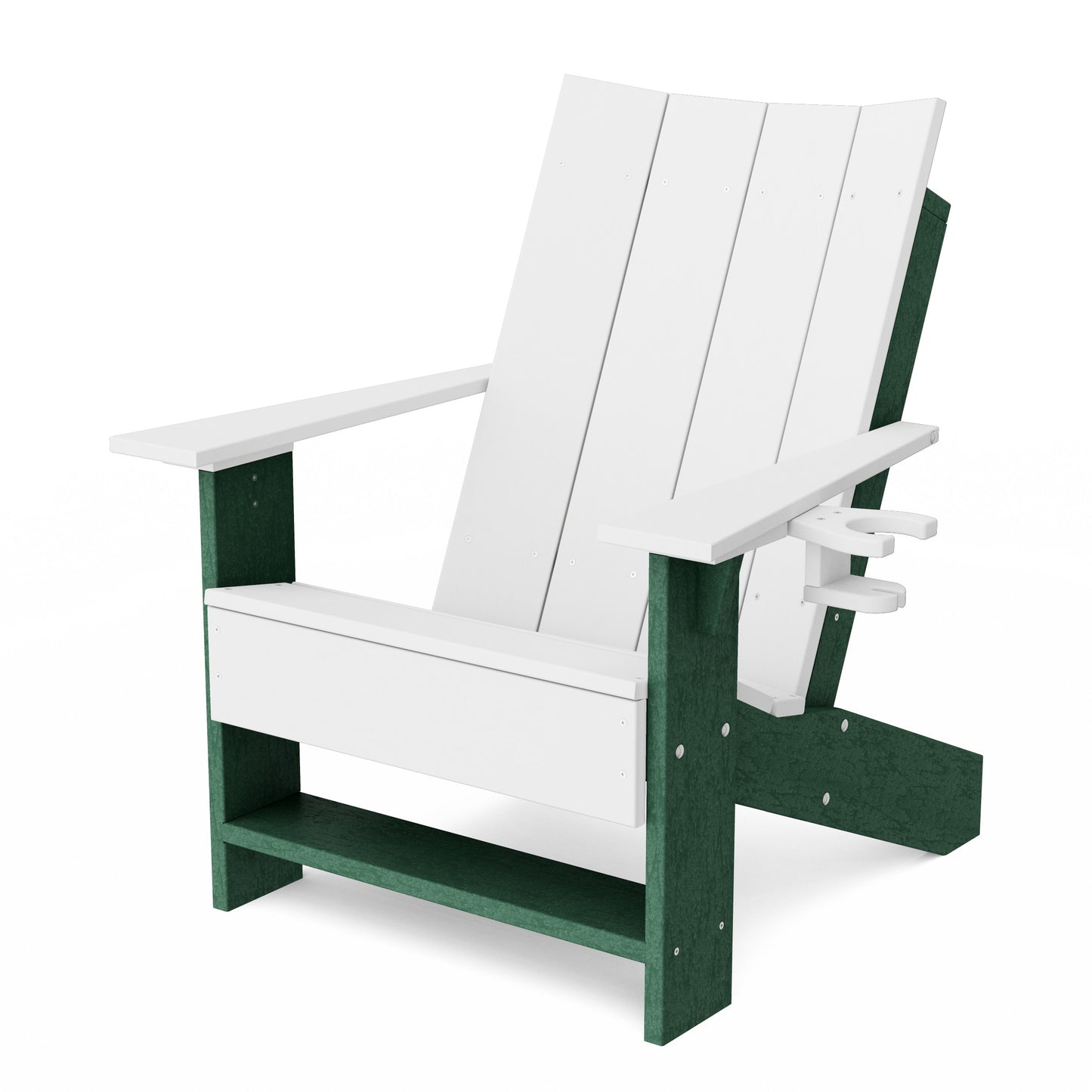Contemporary Modern Adirondack Chair with Cup Holder