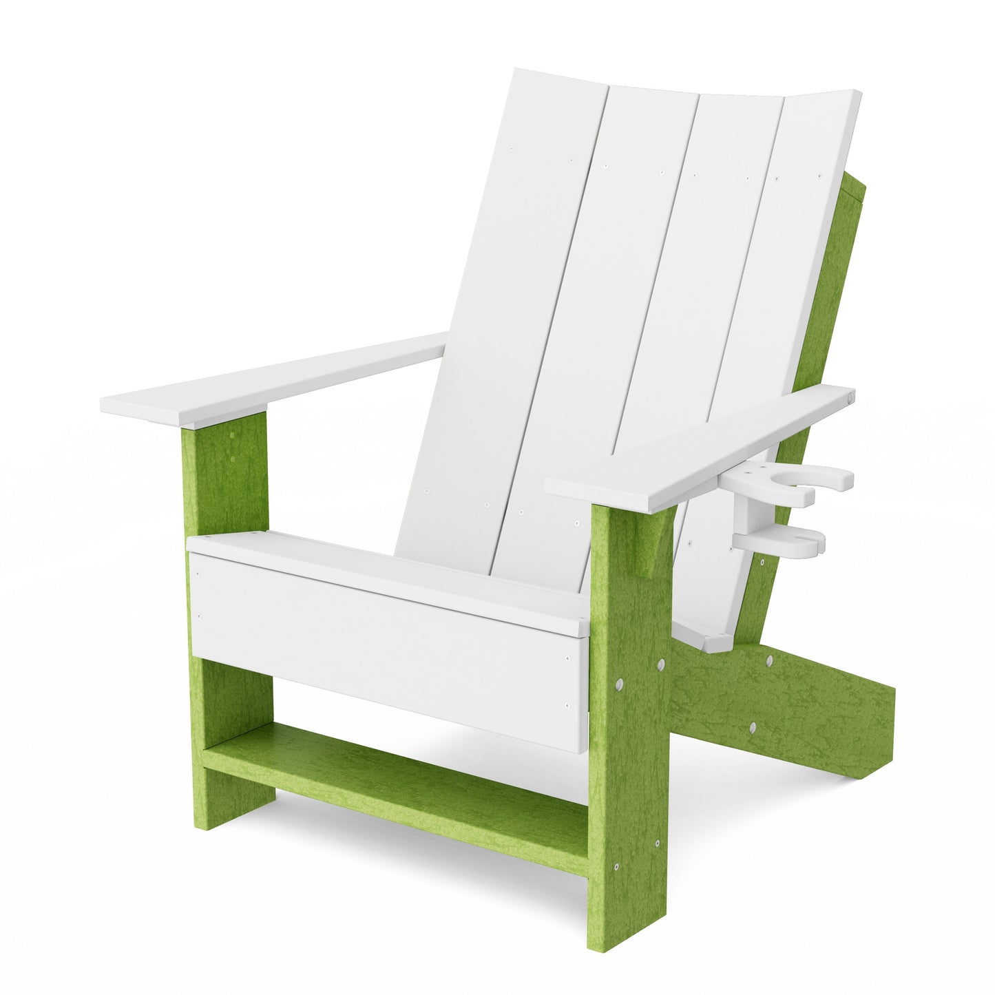 Contemporary Modern Adirondack Chair with Cup Holder
