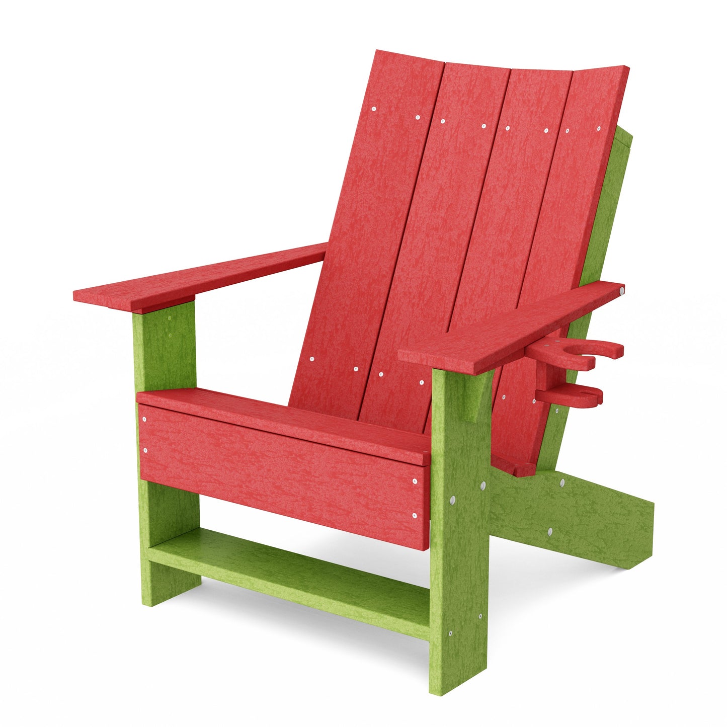 Contemporary Modern Adirondack Chair with Cup Holder