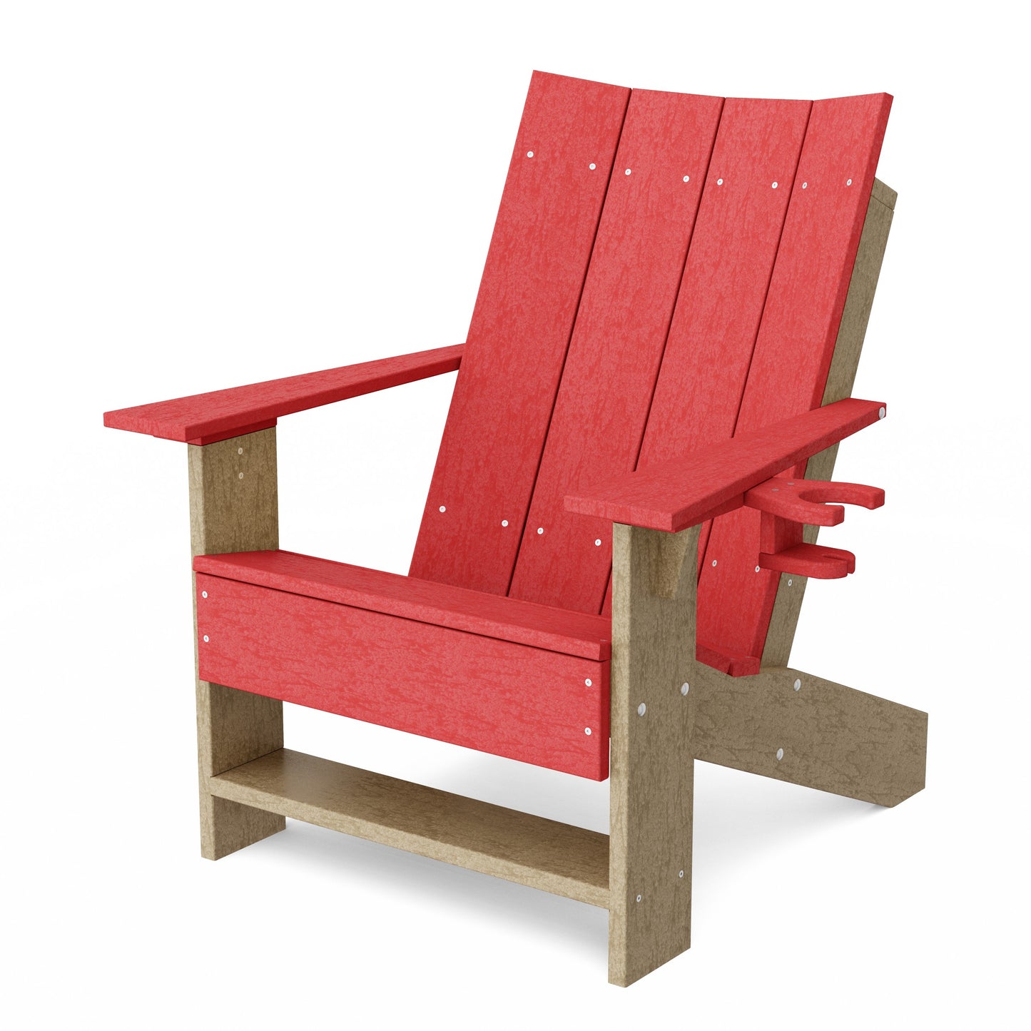 Contemporary Modern Adirondack Chair with Cup Holder