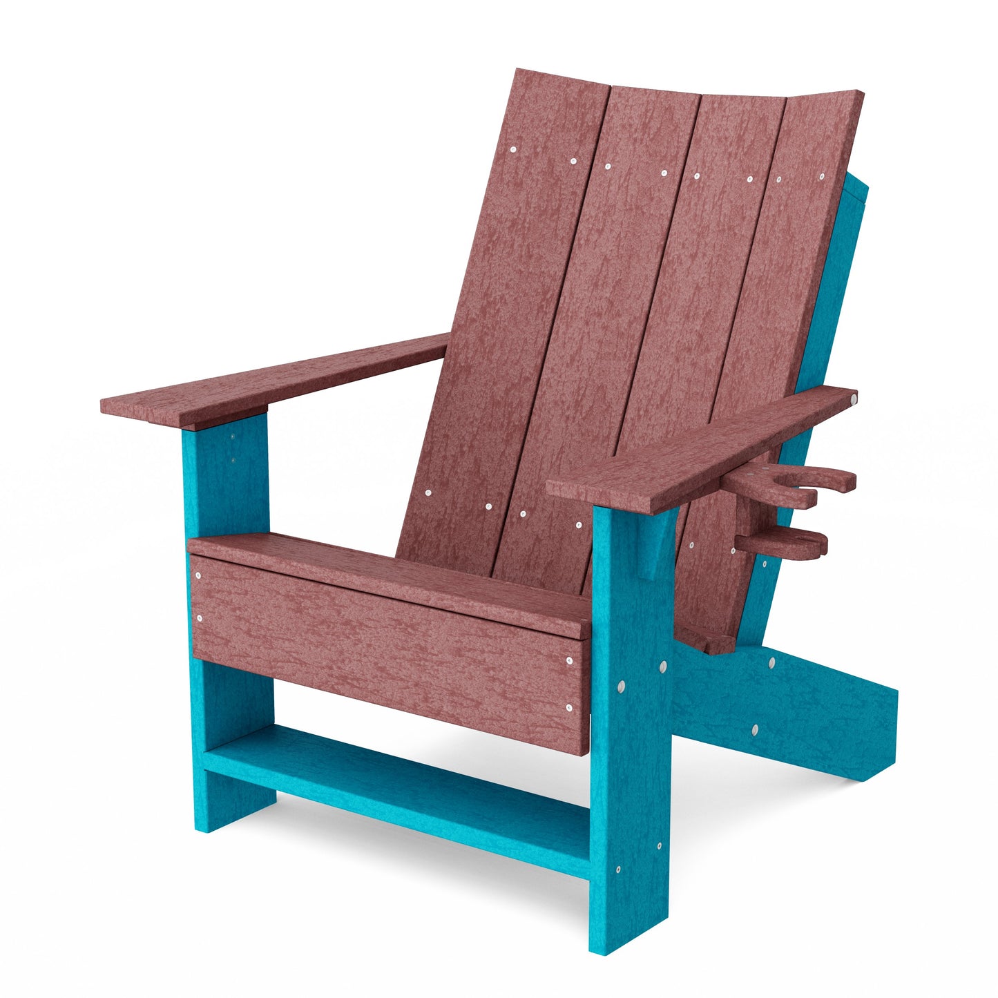 Contemporary Modern Adirondack Chair with Cup Holder
