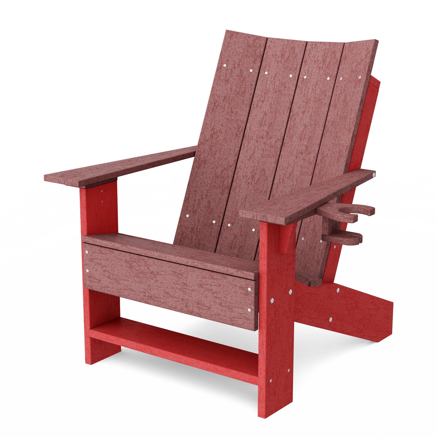 Contemporary Modern Adirondack Chair with Cup Holder