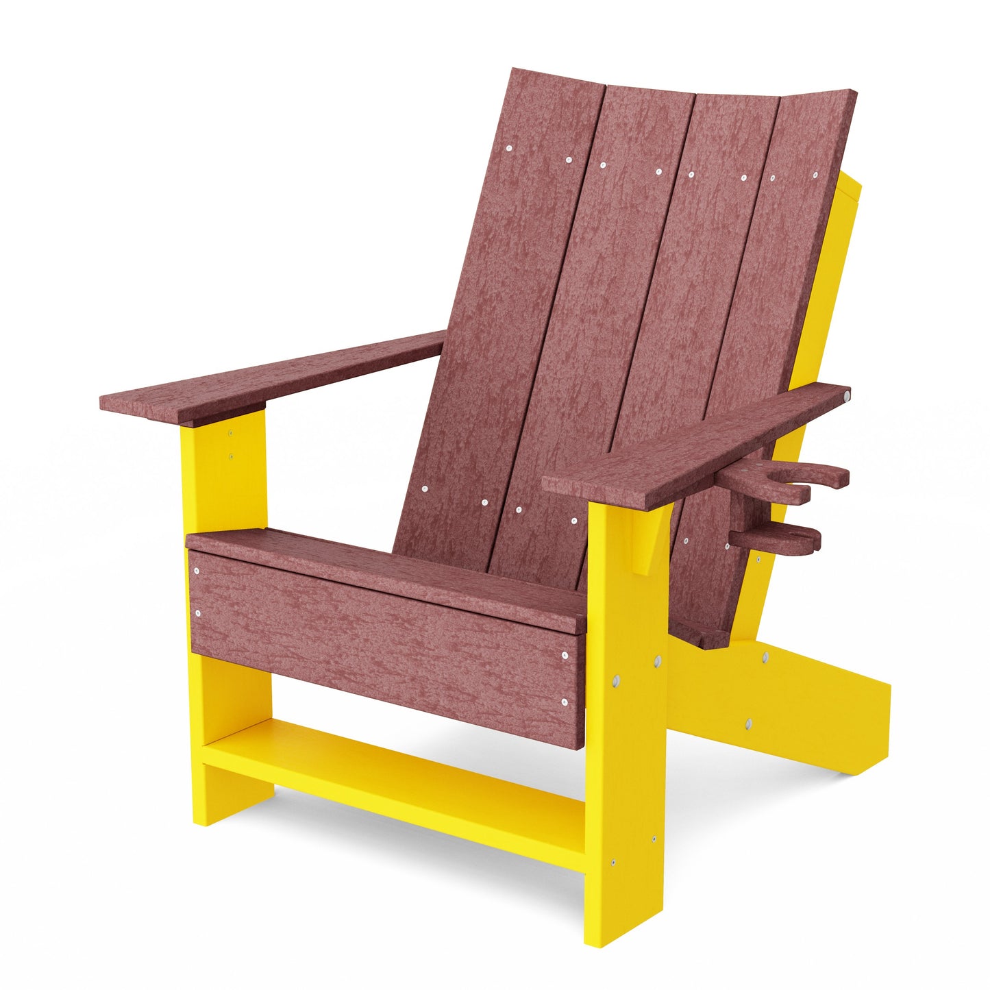 Contemporary Modern Adirondack Chair with Cup Holder