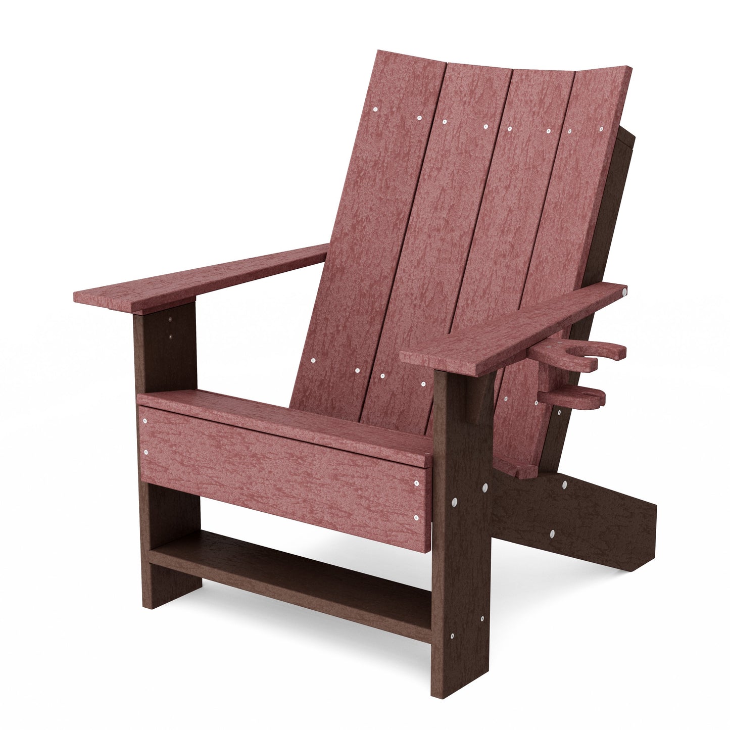 Contemporary Modern Adirondack Chair with Cup Holder