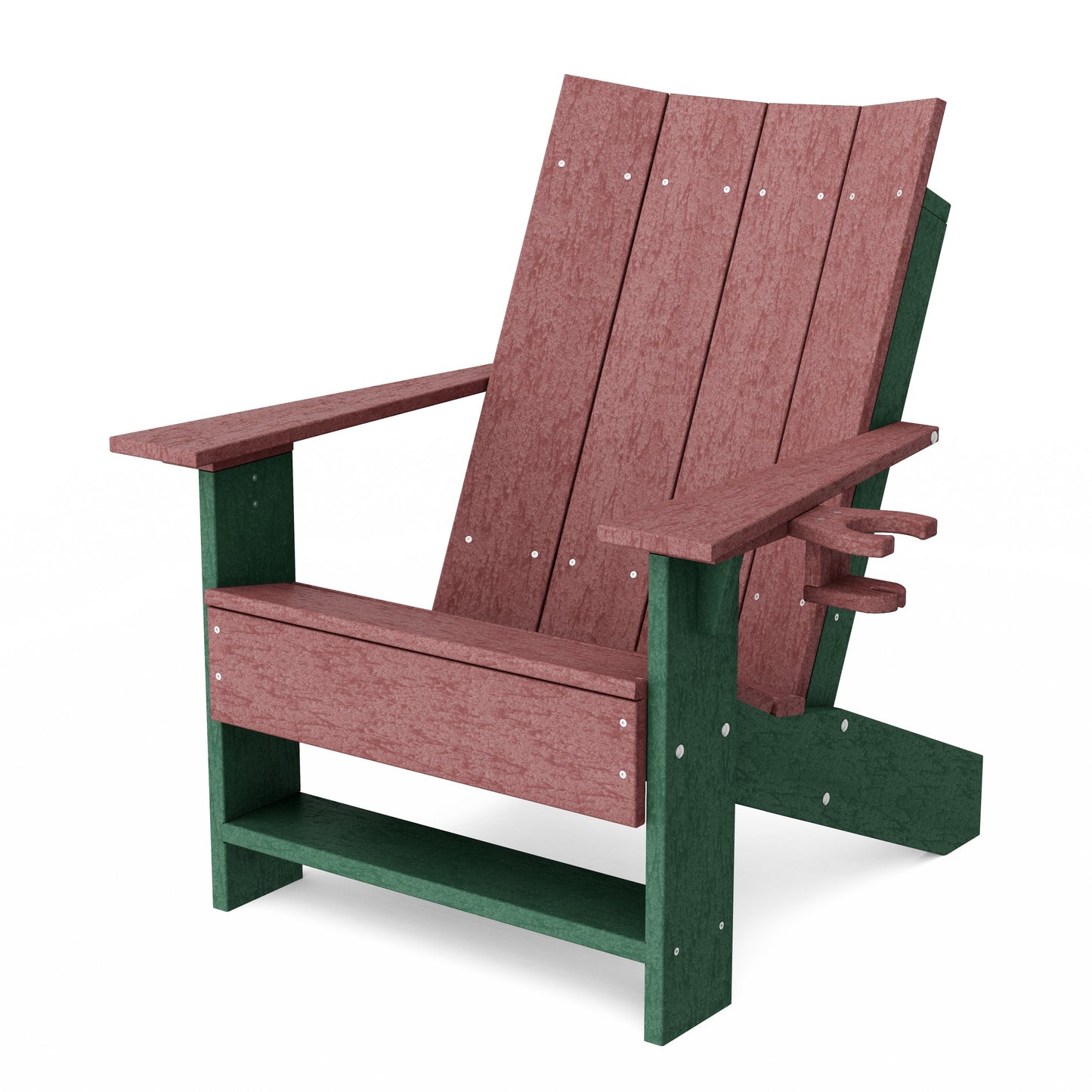 Contemporary Modern Adirondack Chair with Cup Holder