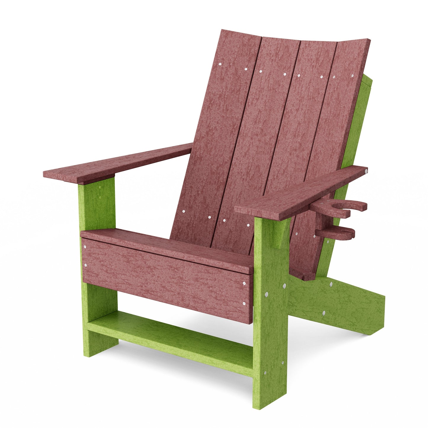 Contemporary Modern Adirondack Chair with Cup Holder