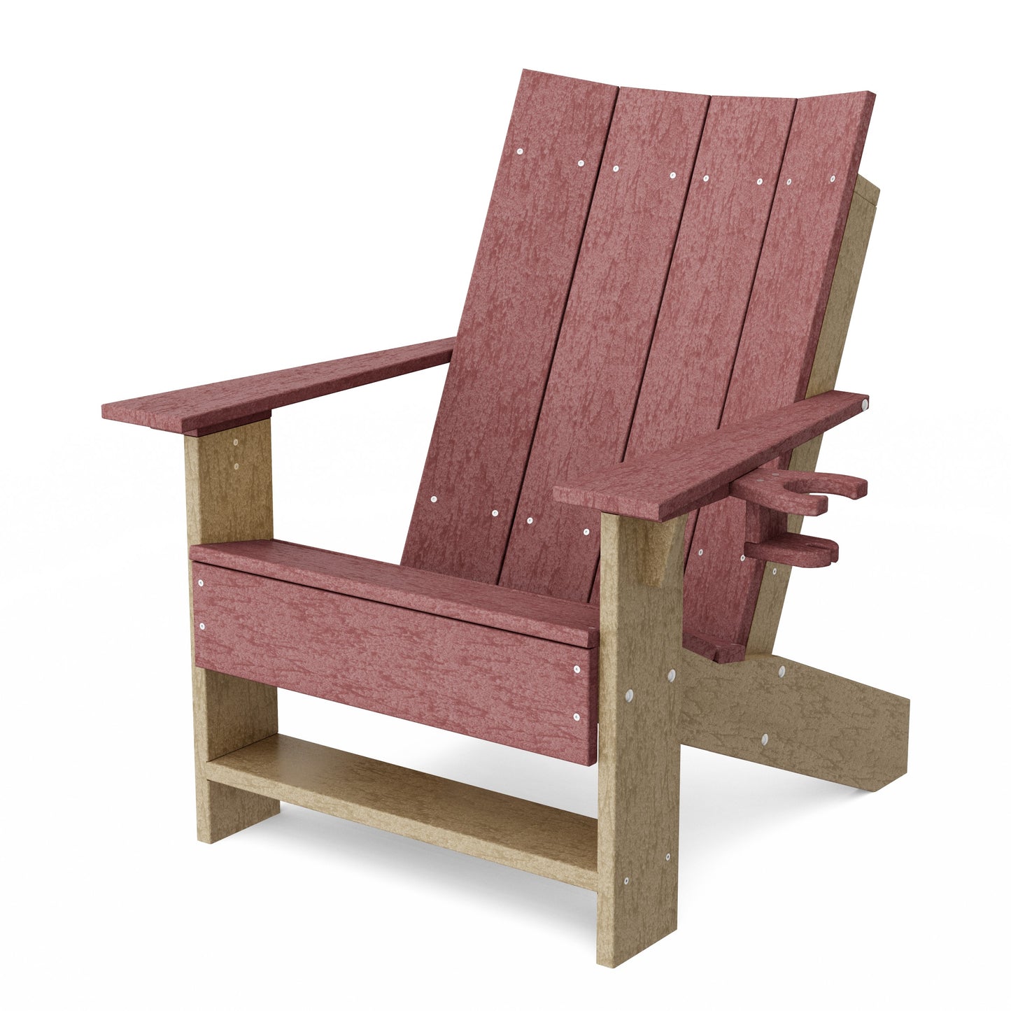 Contemporary Modern Adirondack Chair with Cup Holder