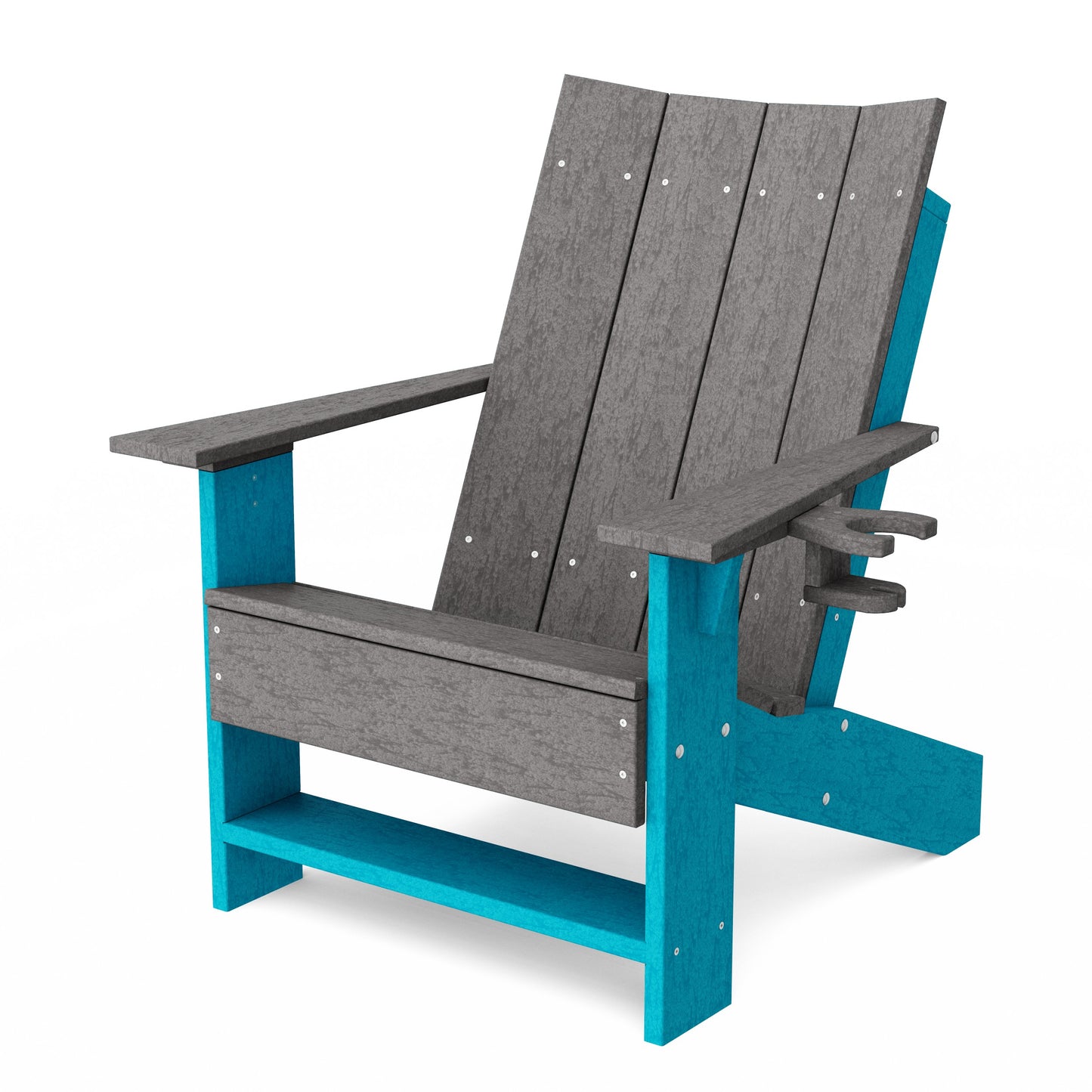 Contemporary Modern Adirondack Chair with Cup Holder