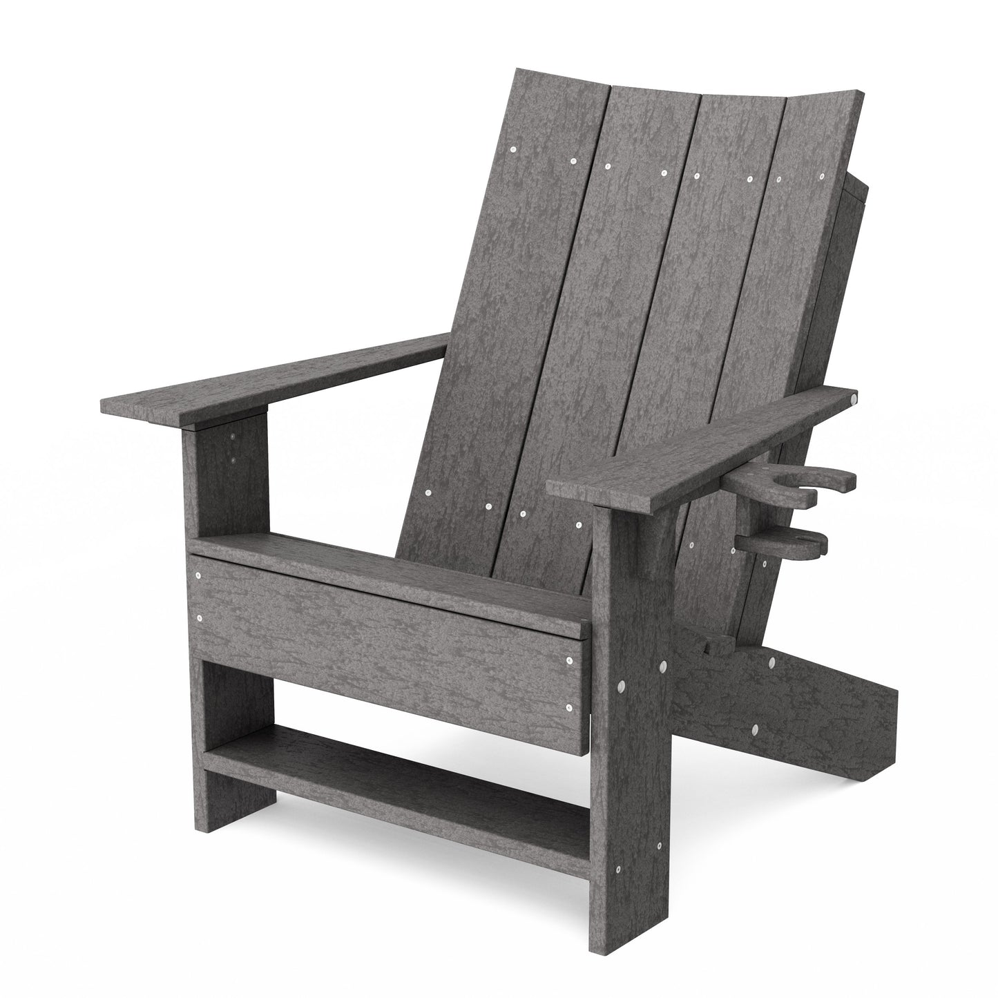 Contemporary Modern Adirondack Chair with Cup Holder
