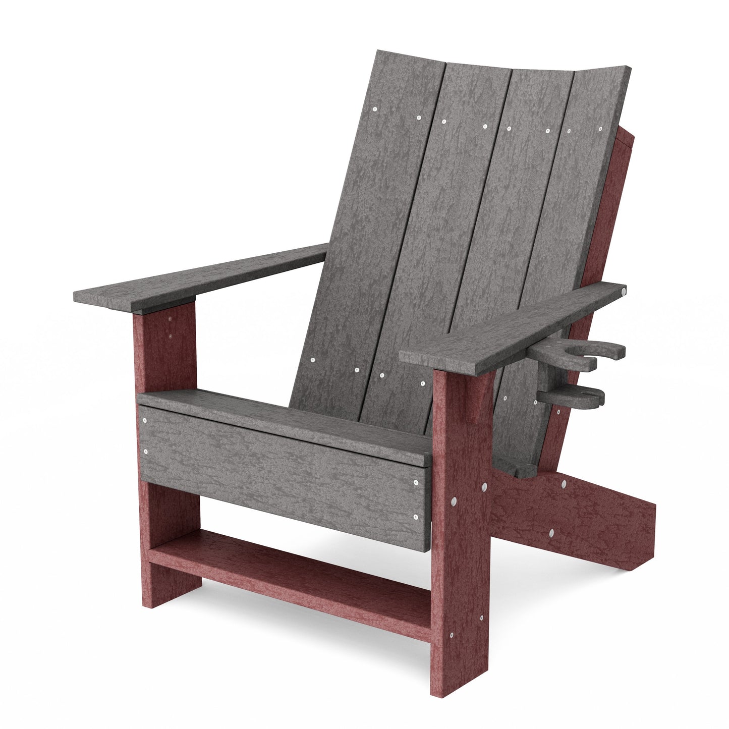 Contemporary Modern Adirondack Chair with Cup Holder