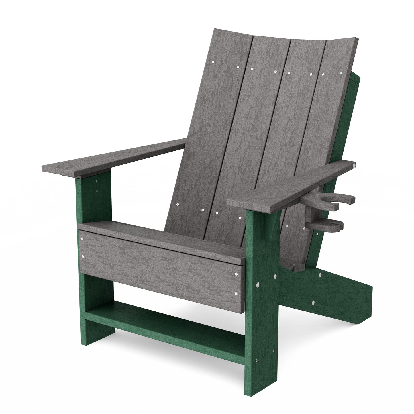 Contemporary Modern Adirondack Chair with Cup Holder