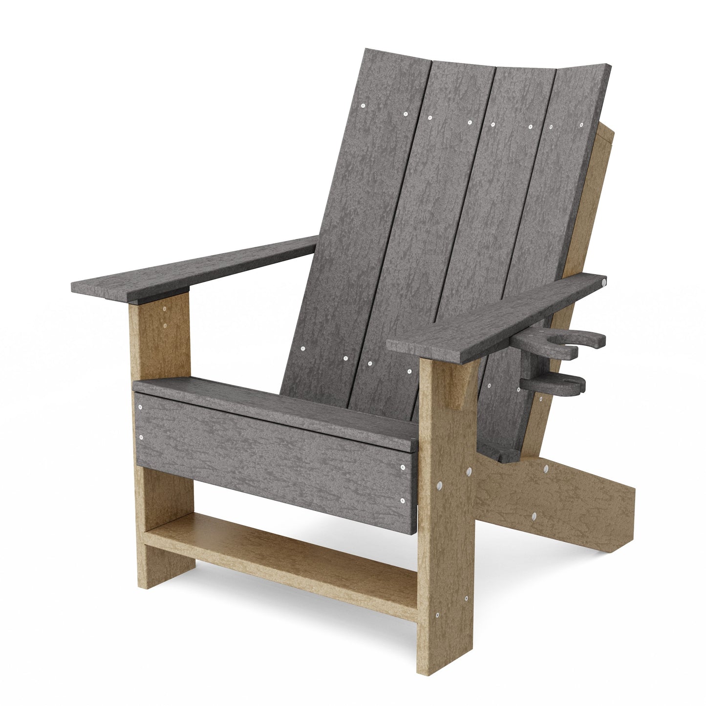 Contemporary Modern Adirondack Chair with Cup Holder
