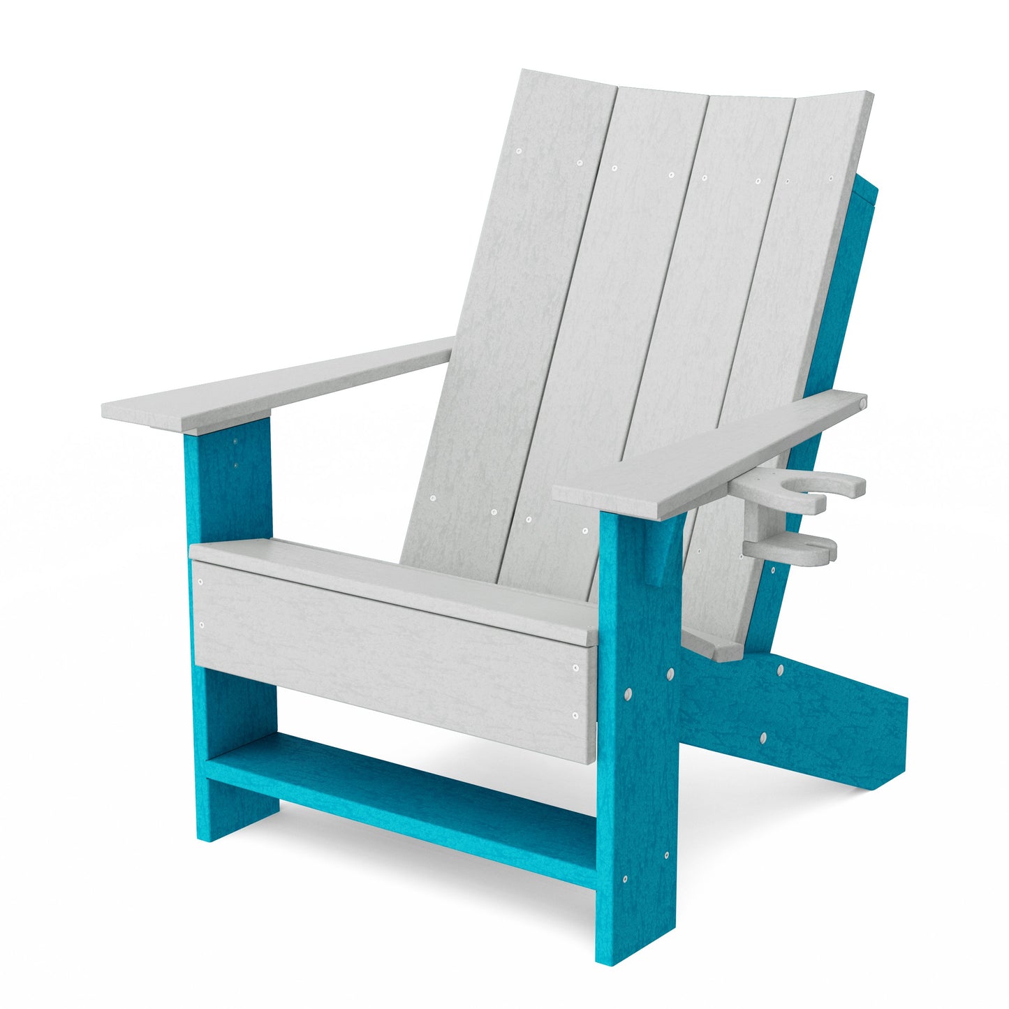Contemporary Modern Adirondack Chair with Cup Holder