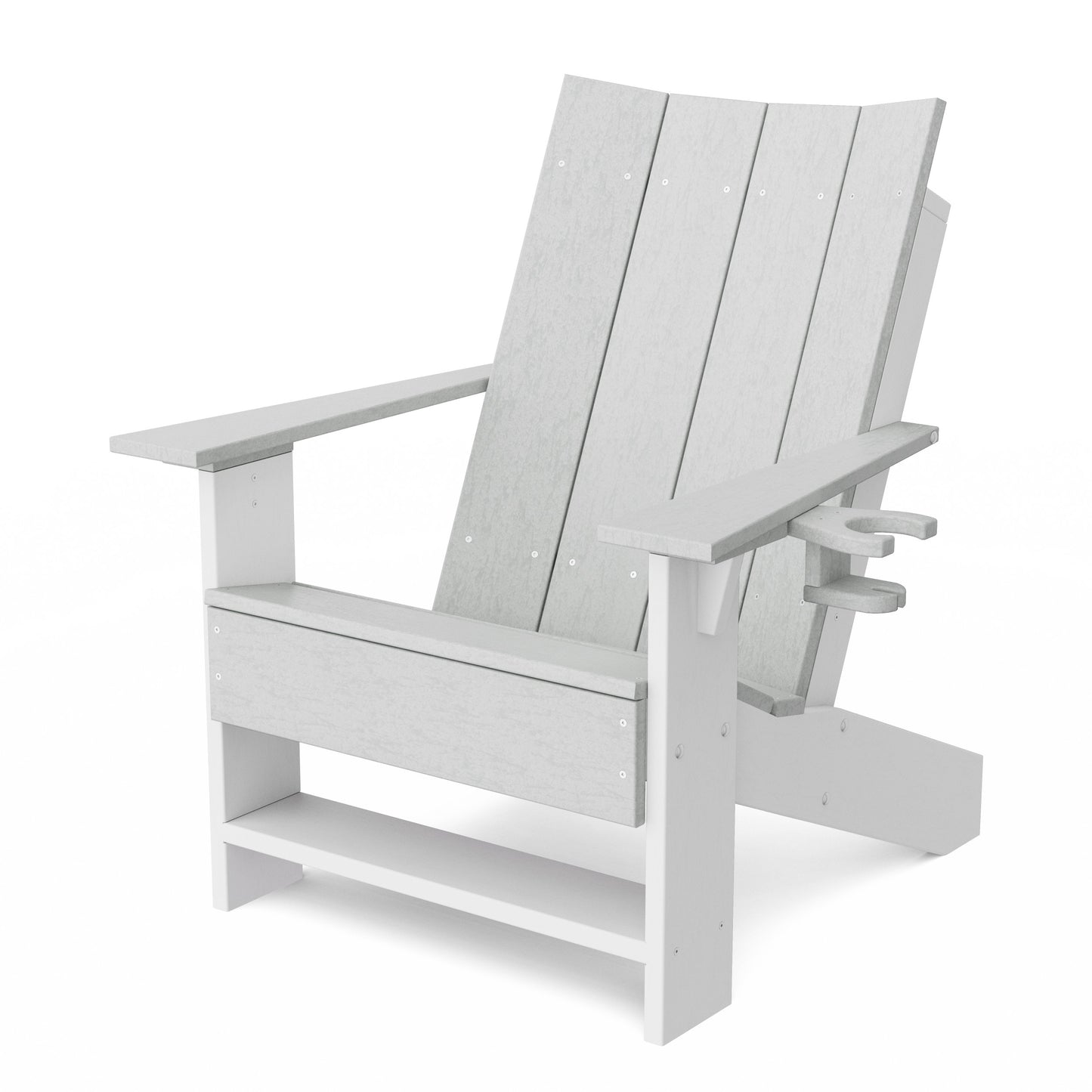 Contemporary Modern Adirondack Chair with Cup Holder