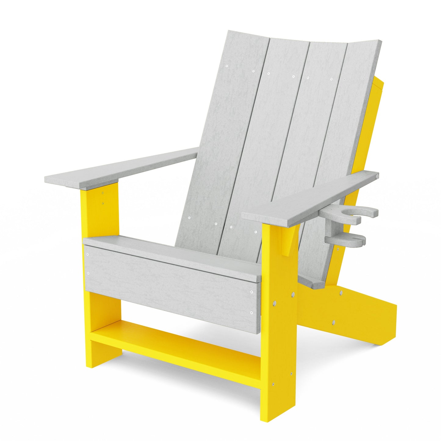 Contemporary Modern Adirondack Chair with Cup Holder