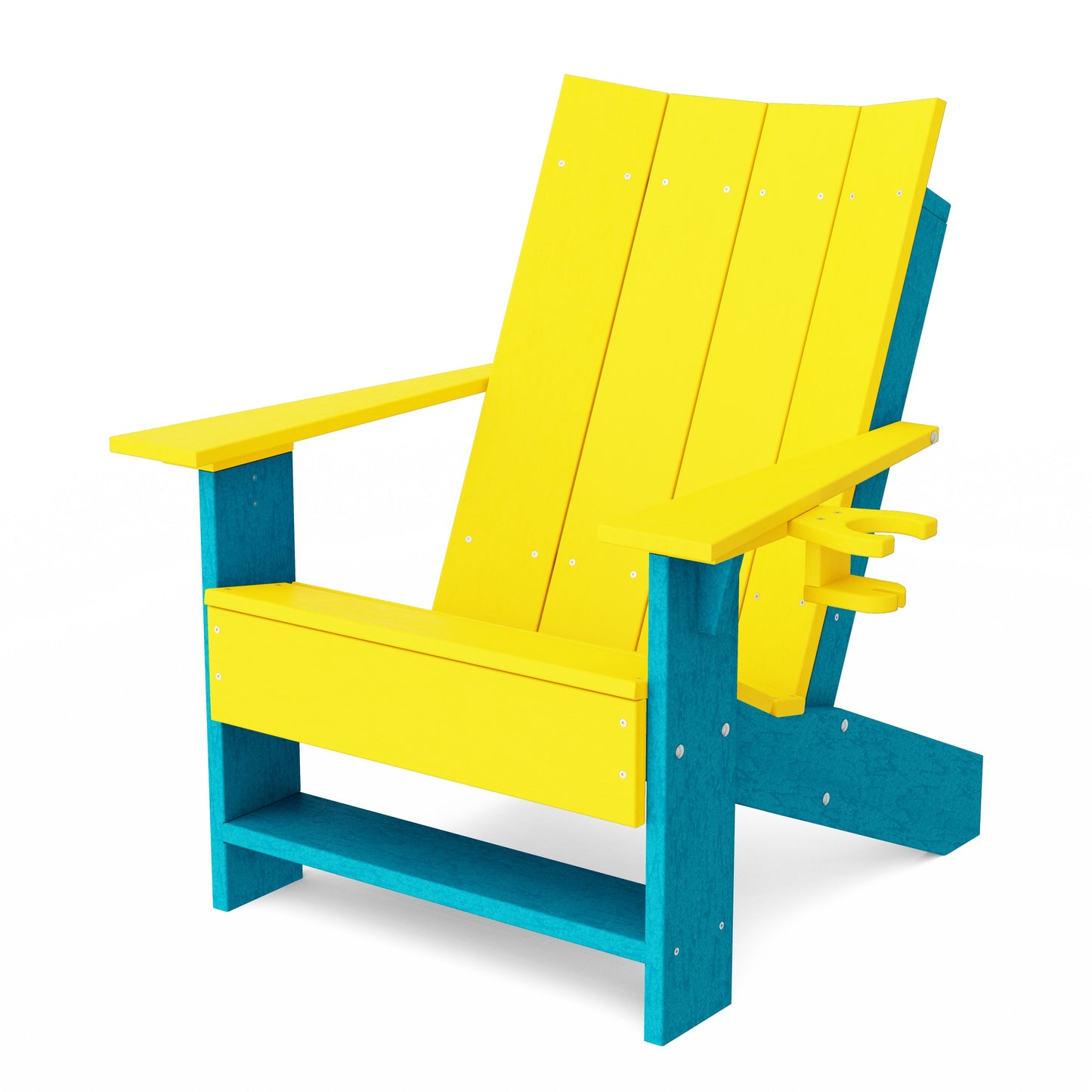 Contemporary Modern Adirondack Chair with Cup Holder