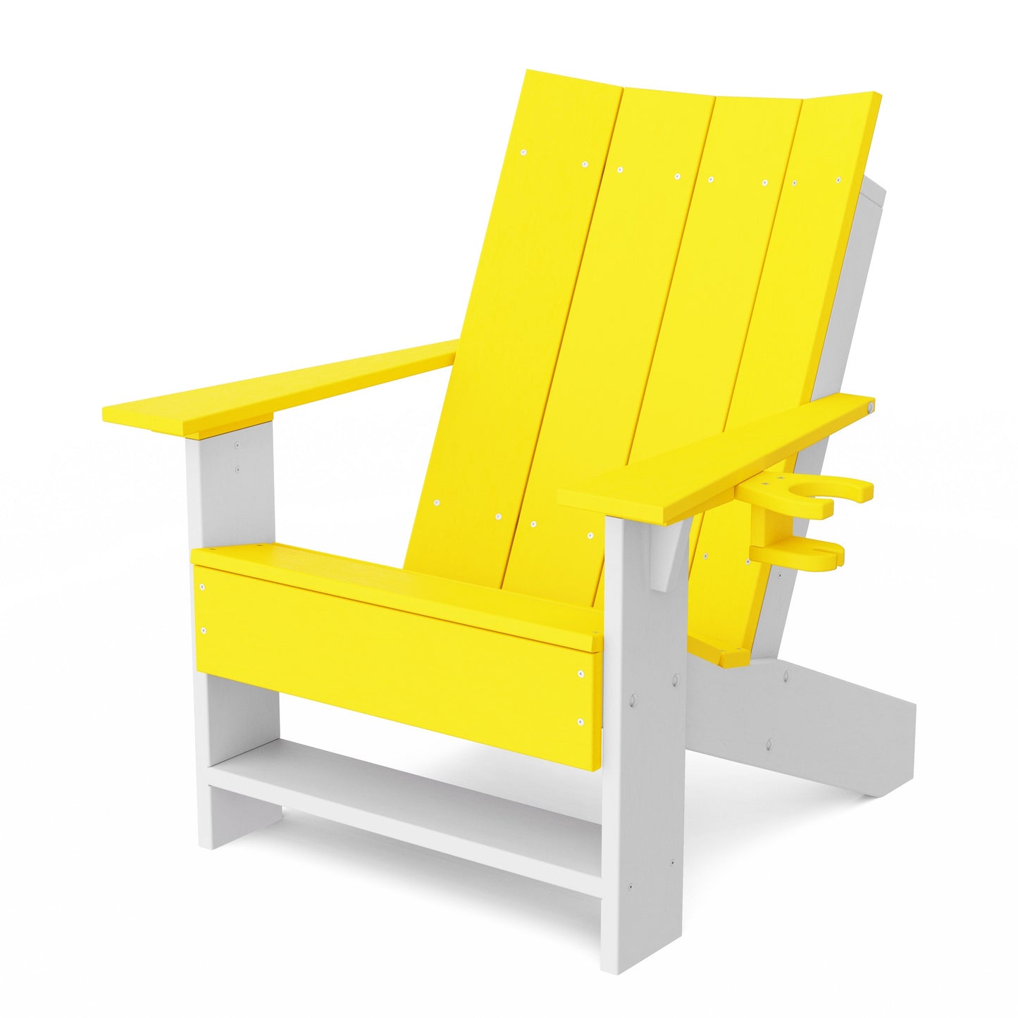 Contemporary Modern Adirondack Chair with Cup Holder