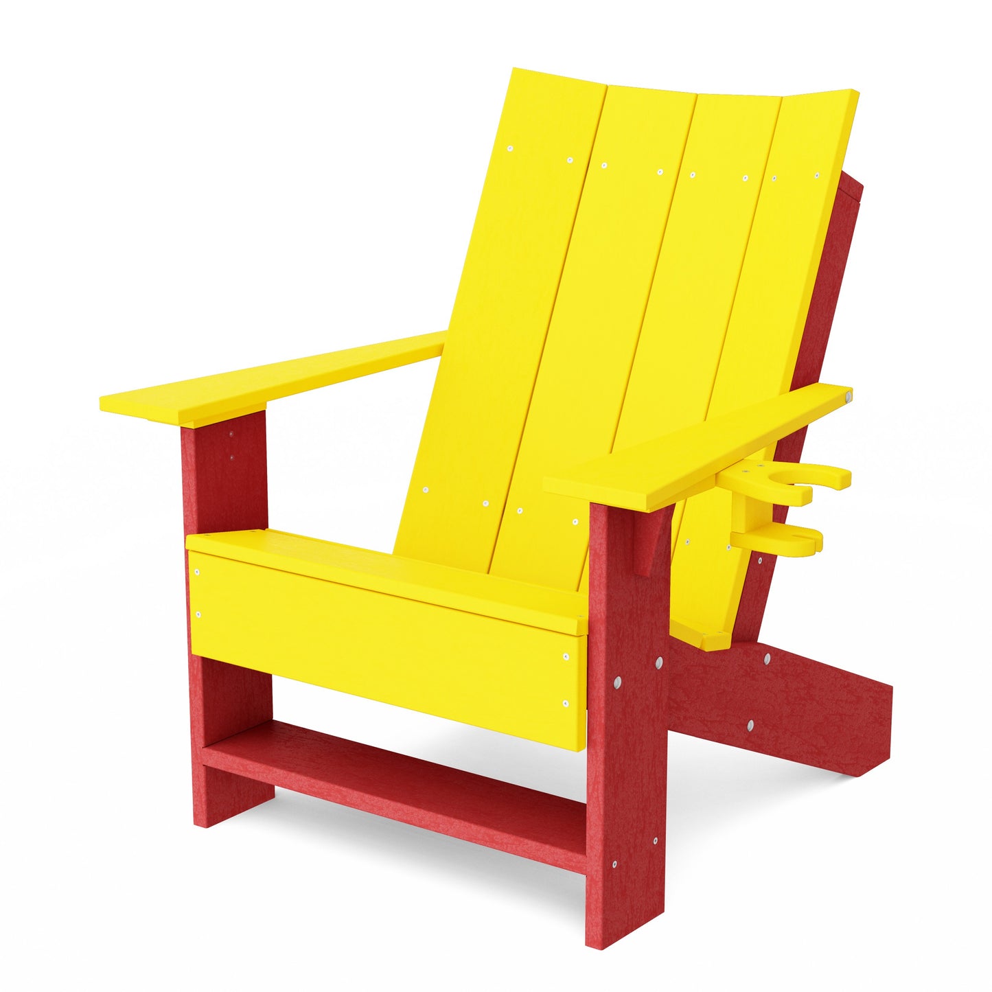 Contemporary Modern Adirondack Chair with Cup Holder