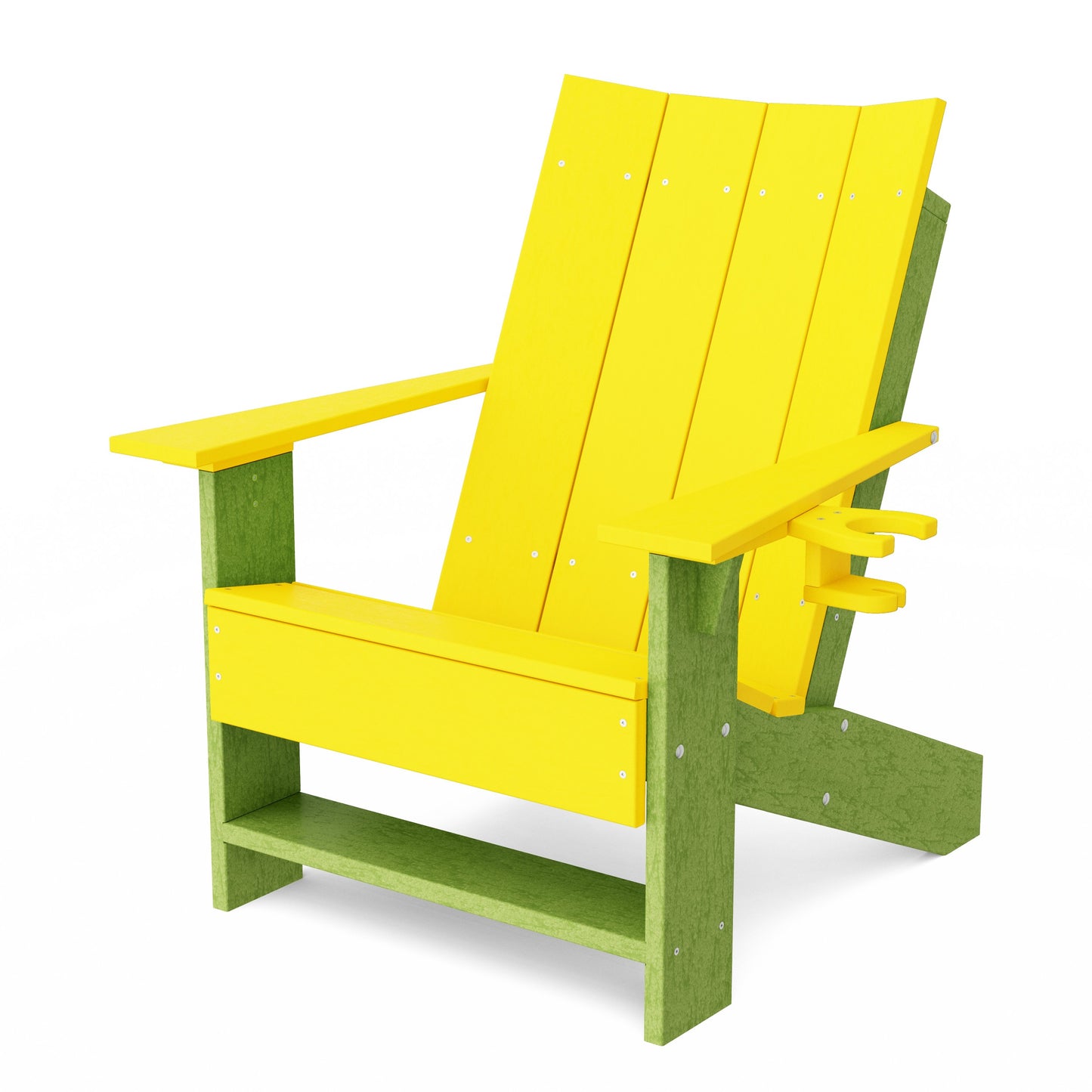 Contemporary Modern Adirondack Chair with Cup Holder