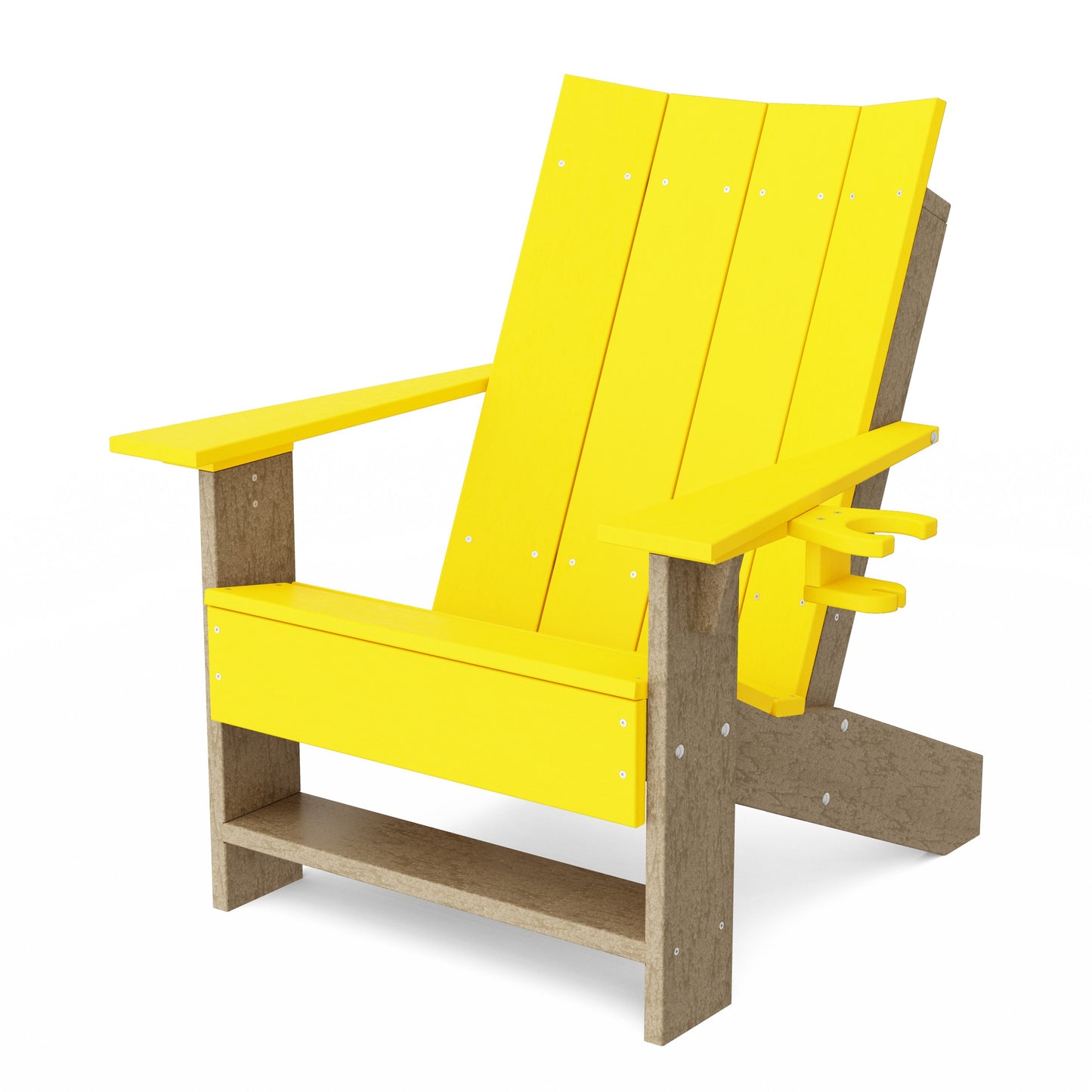 Contemporary Modern Adirondack Chair with Cup Holder