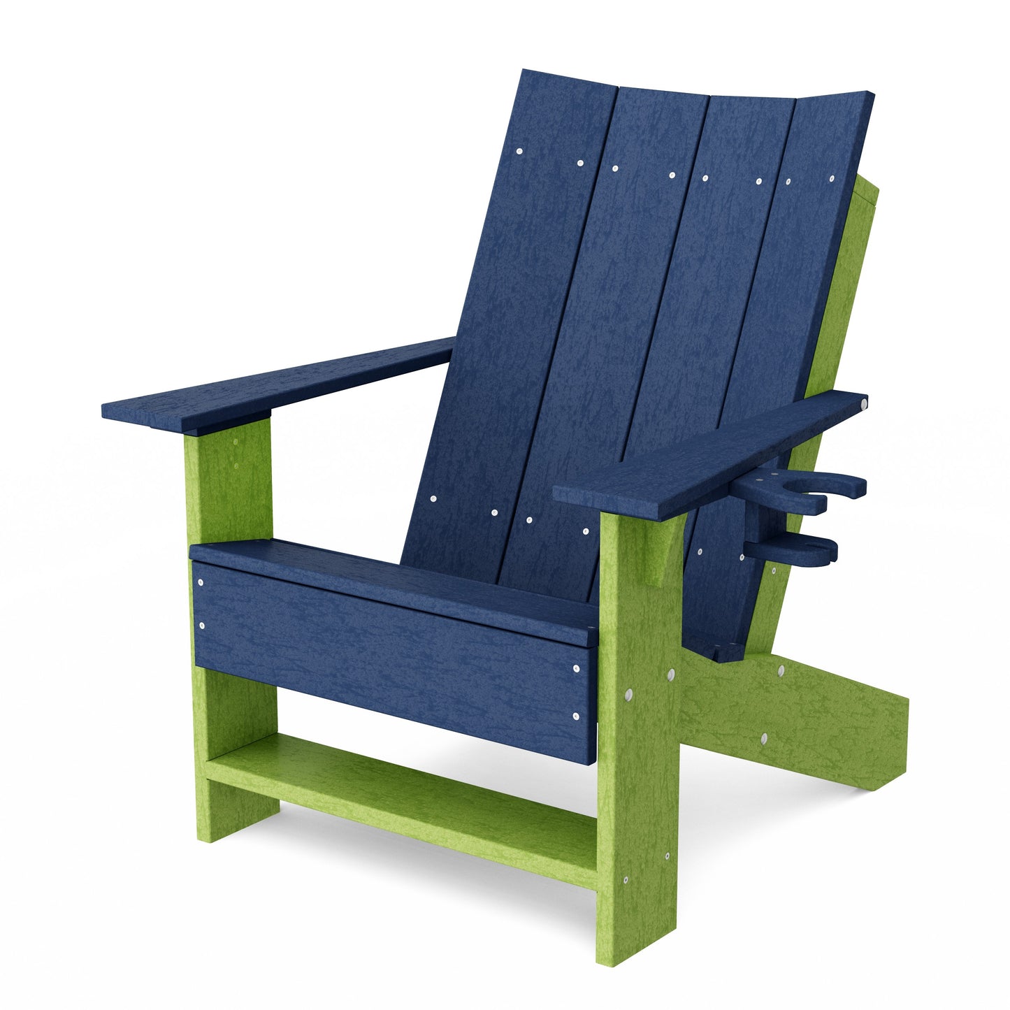 Contemporary Modern Adirondack Chair with Cup Holder