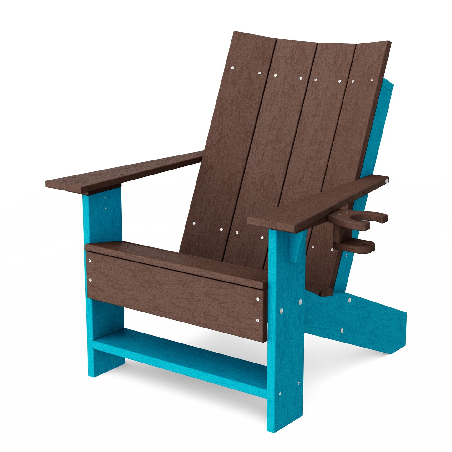 Contemporary Modern Adirondack Chair with Cup Holder