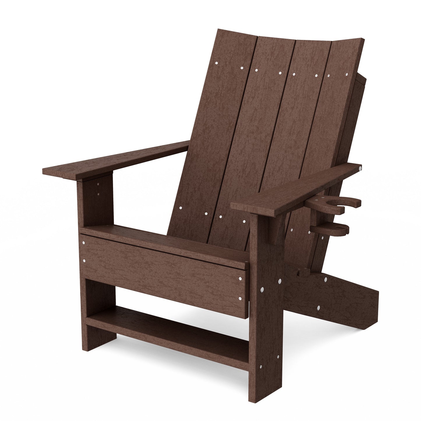 Contemporary Modern Adirondack Chair with Cup Holder