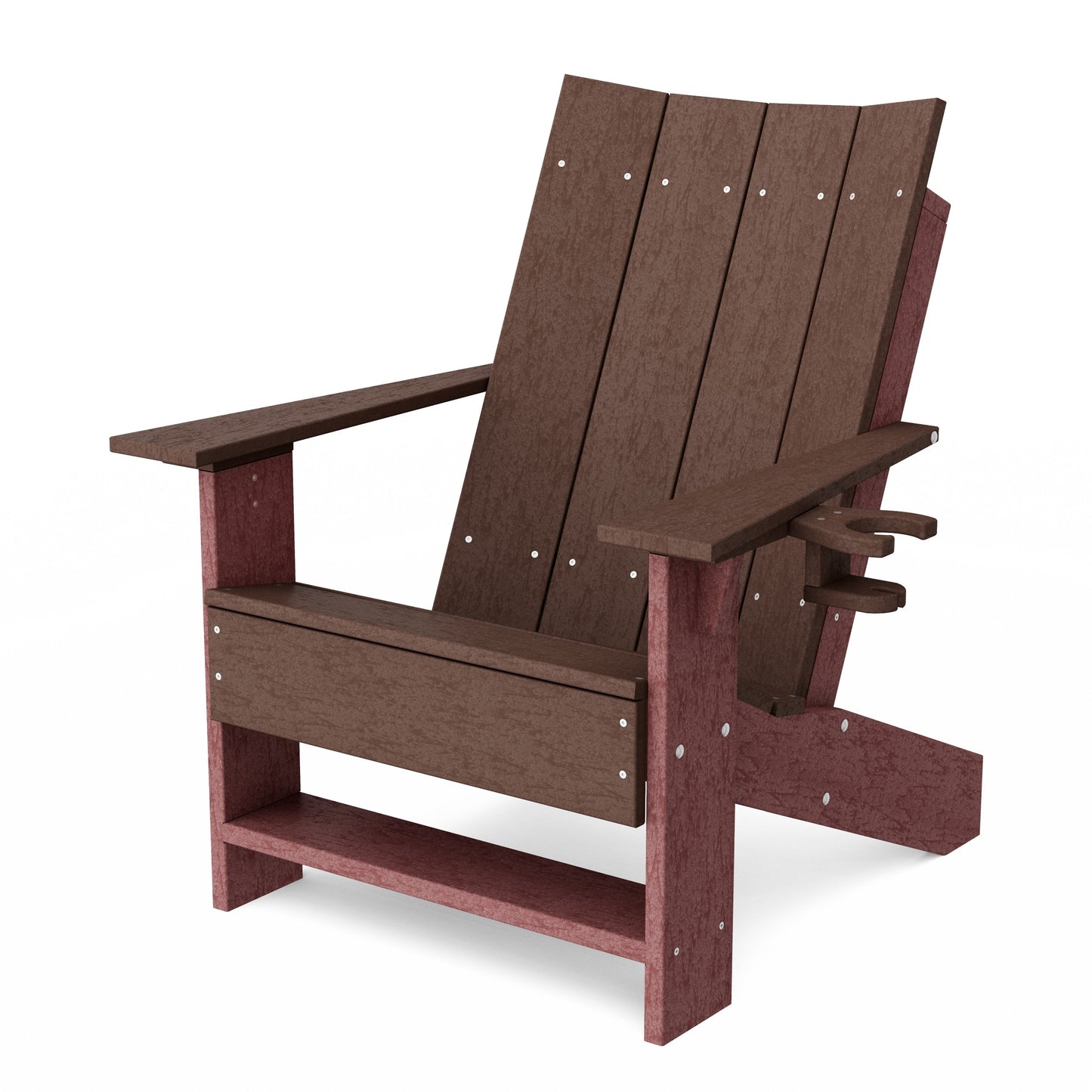 Contemporary Modern Adirondack Chair with Cup Holder