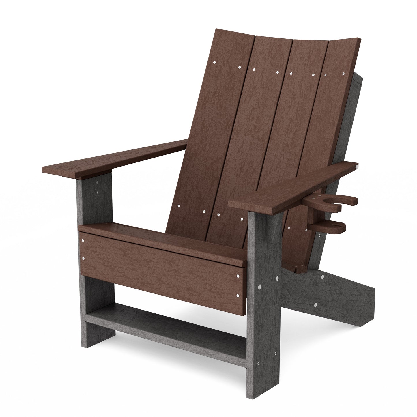 Contemporary Modern Adirondack Chair with Cup Holder