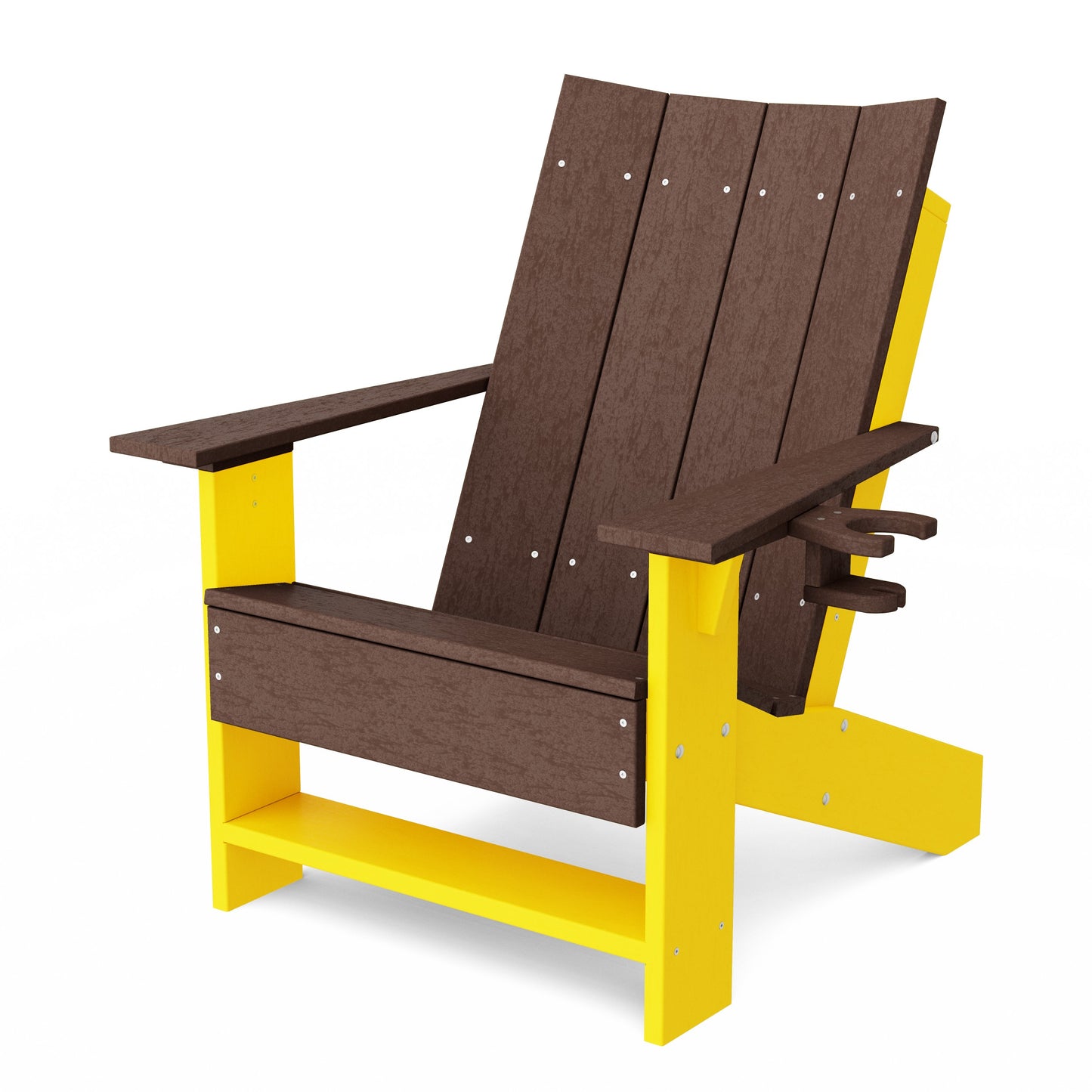 Contemporary Modern Adirondack Chair with Cup Holder