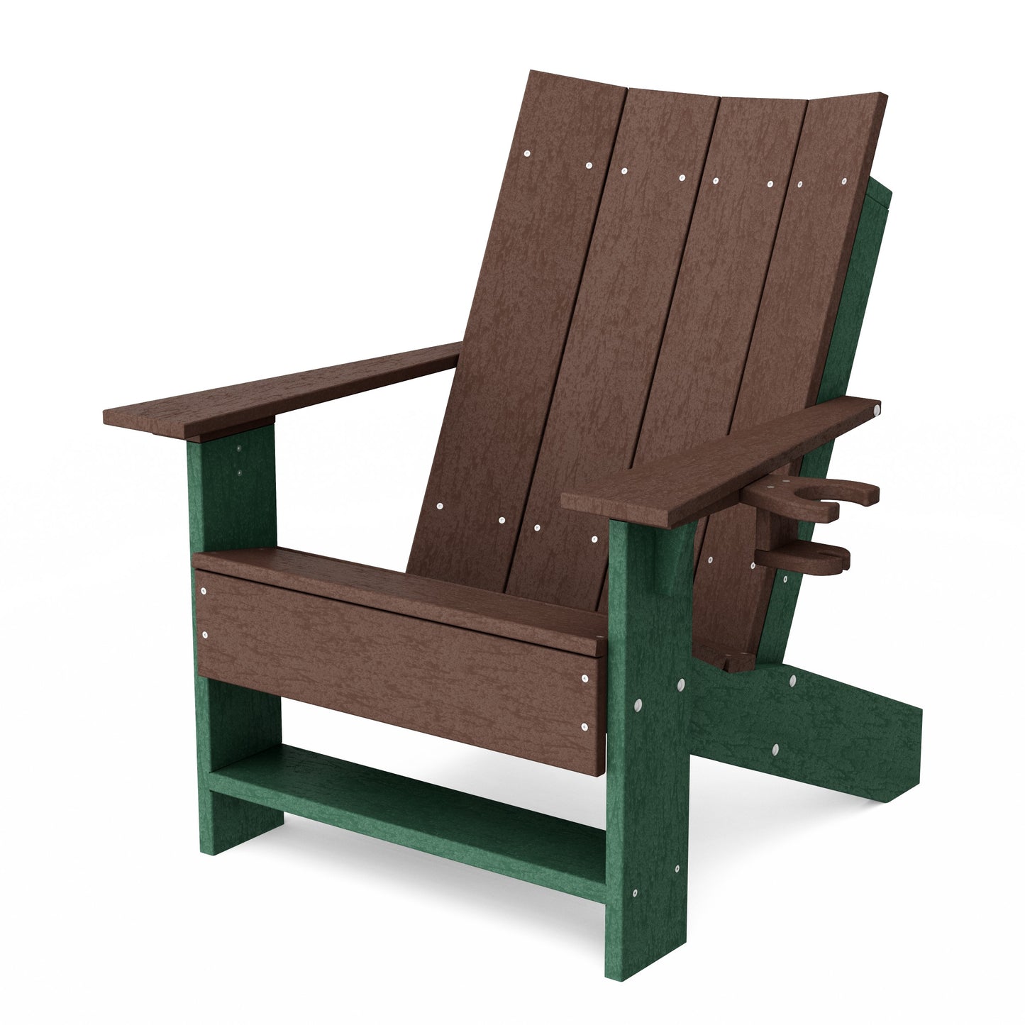 Contemporary Modern Adirondack Chair with Cup Holder