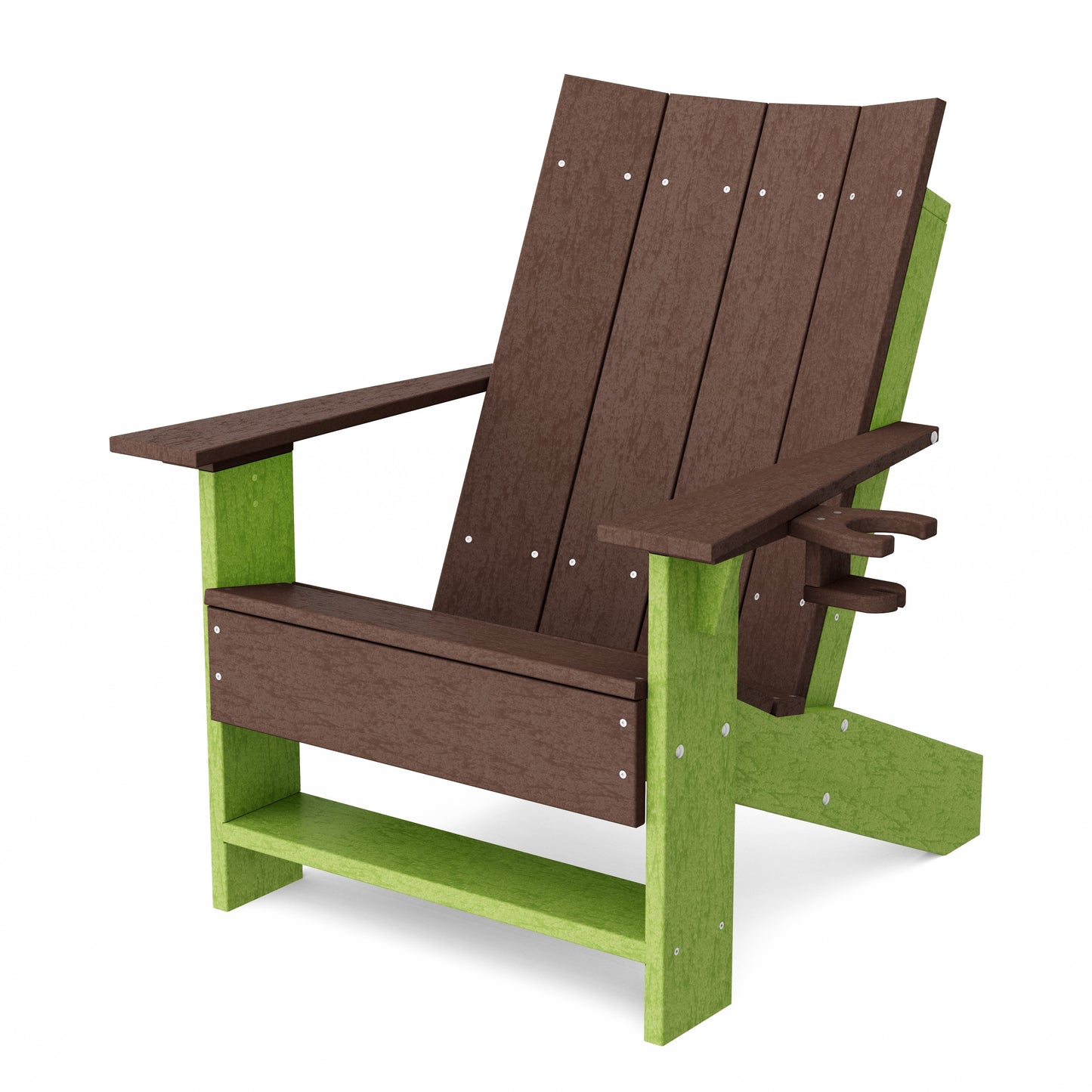 Contemporary Modern Adirondack Chair with Cup Holder