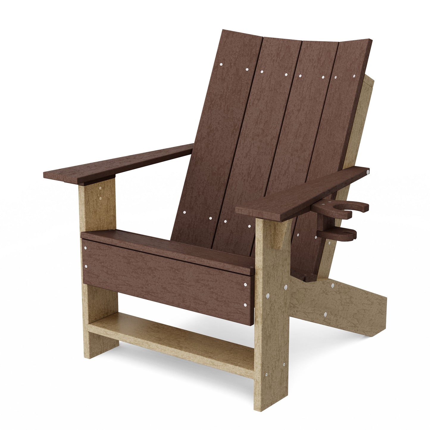 Contemporary Modern Adirondack Chair with Cup Holder