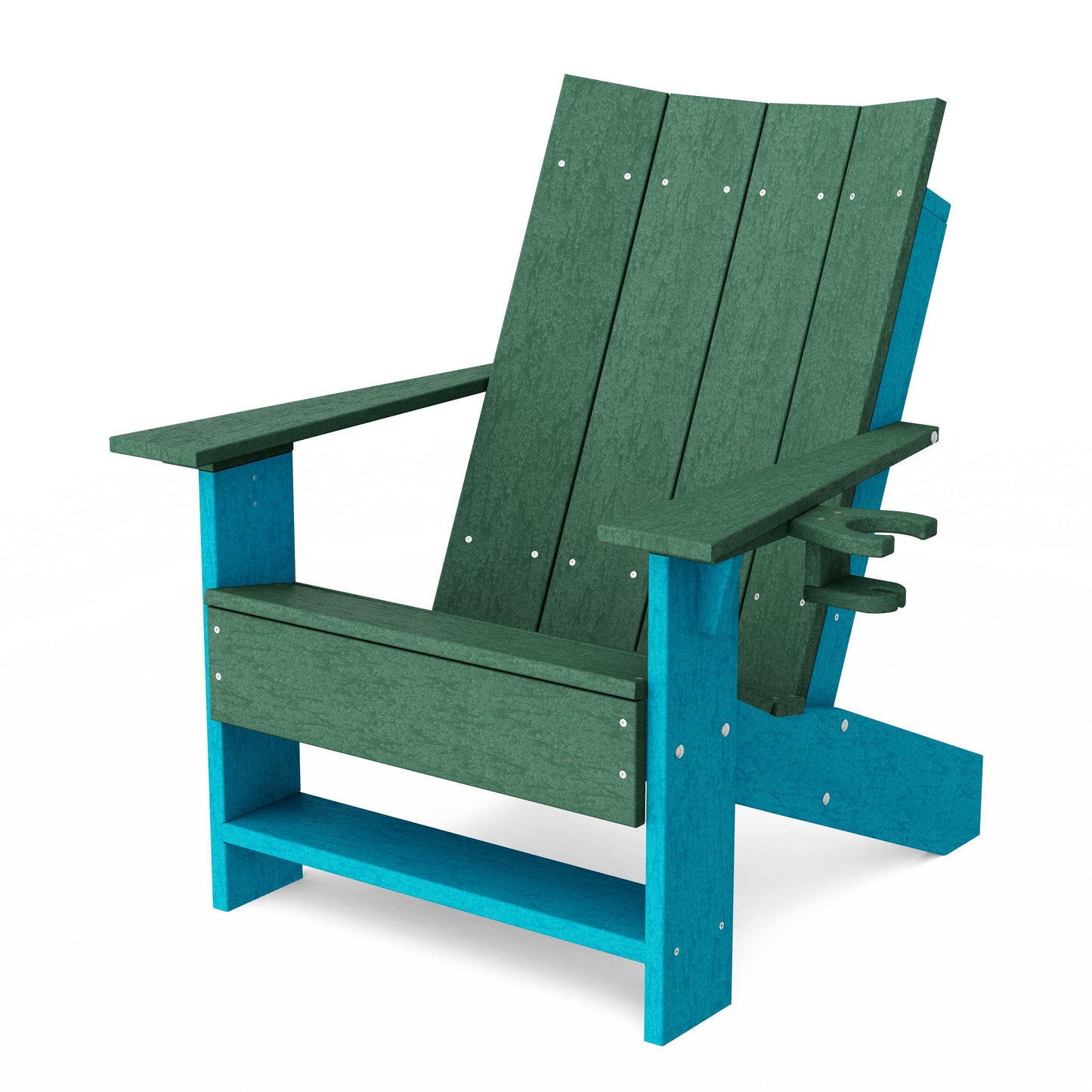 Contemporary Modern Adirondack Chair with Cup Holder