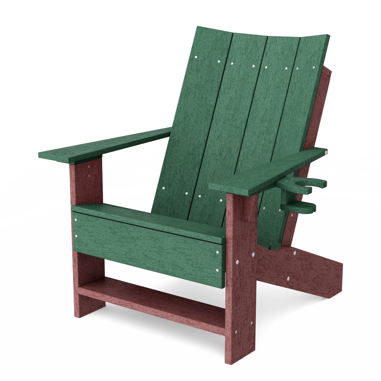 Contemporary Modern Adirondack Chair with Cup Holder