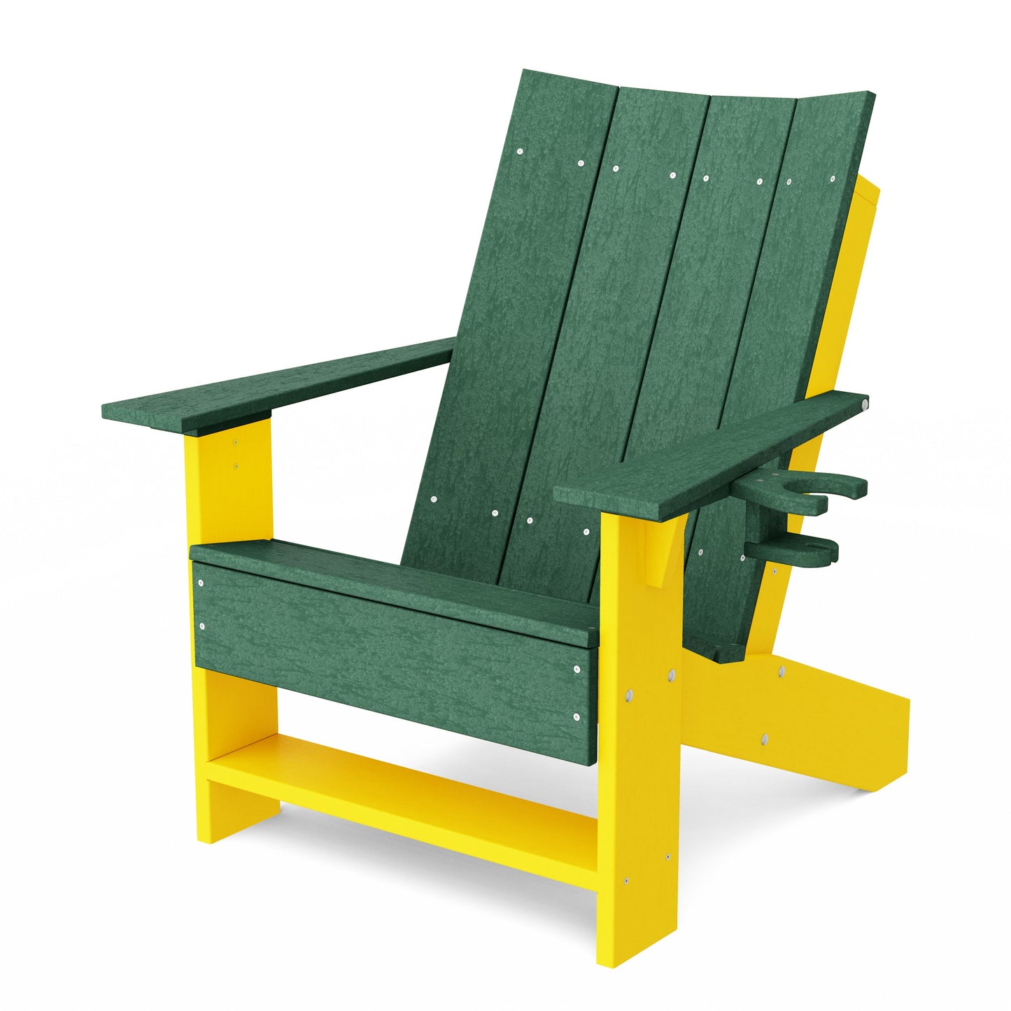 Contemporary Modern Adirondack Chair with Cup Holder