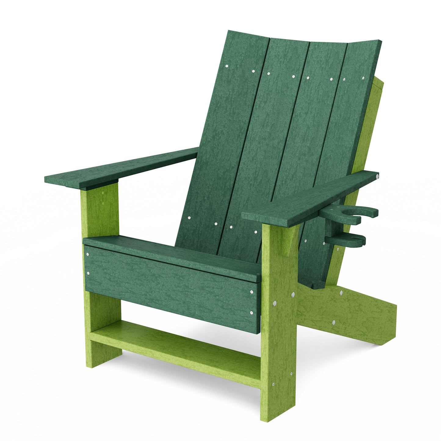 Contemporary Modern Adirondack Chair with Cup Holder