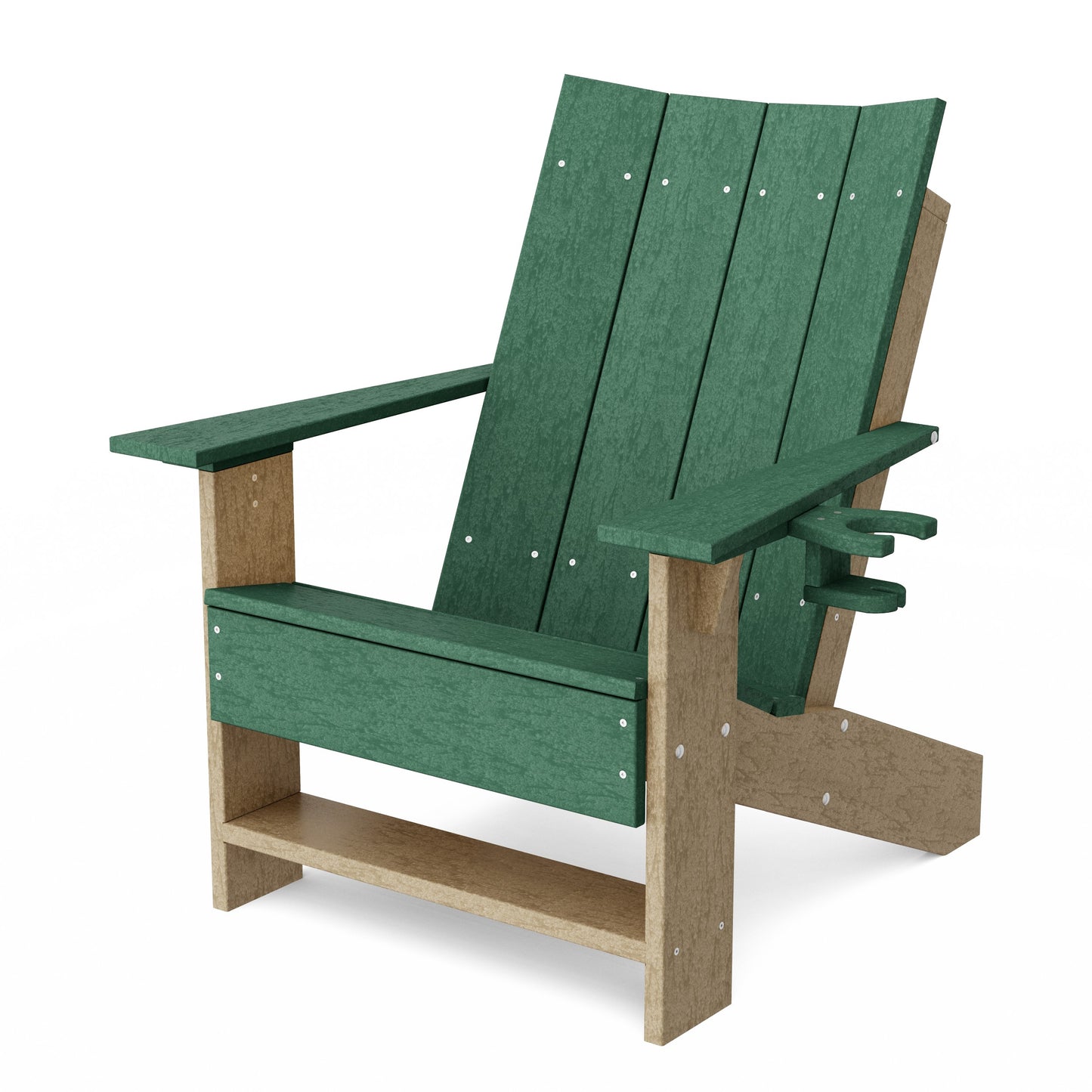Contemporary Modern Adirondack Chair with Cup Holder