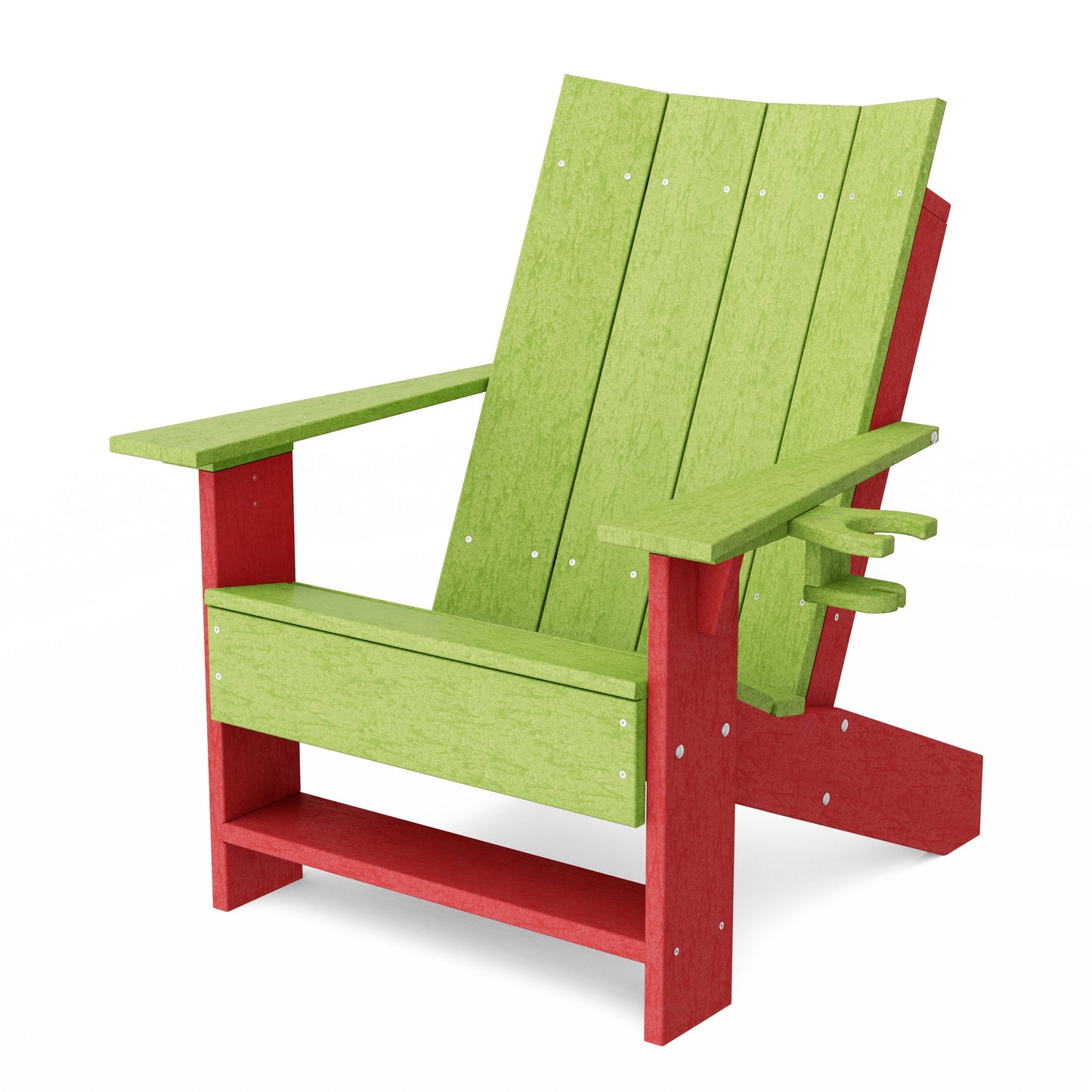 Contemporary Modern Adirondack Chair with Cup Holder