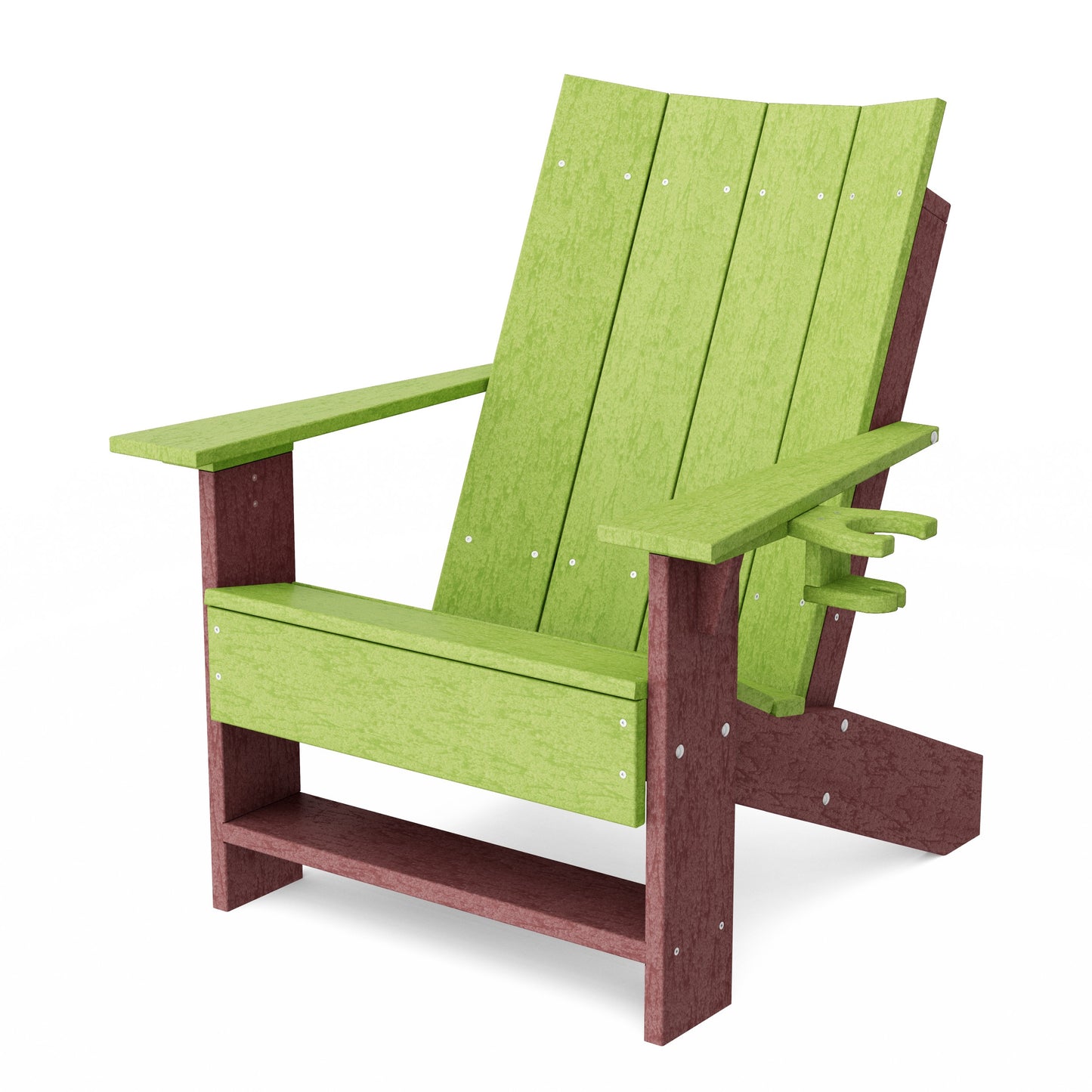 Contemporary Modern Adirondack Chair with Cup Holder