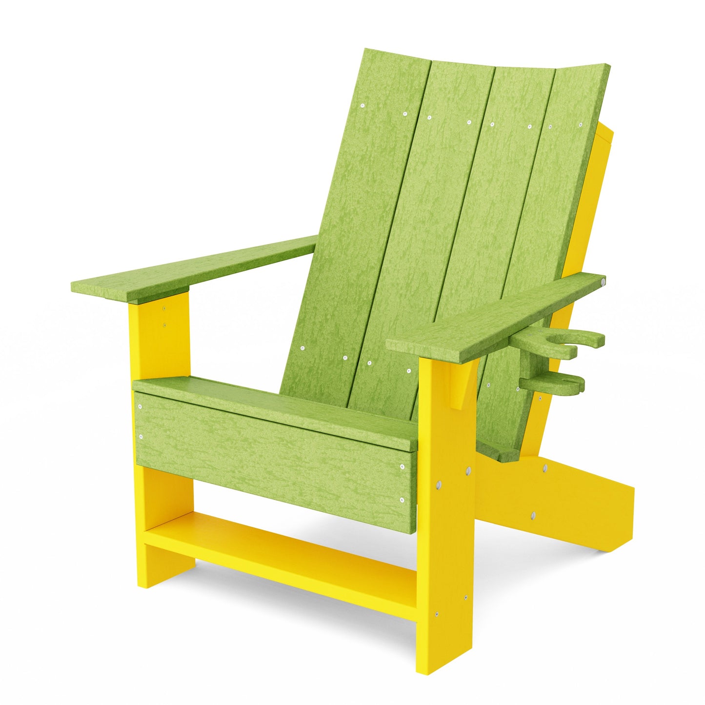 Contemporary Modern Adirondack Chair with Cup Holder