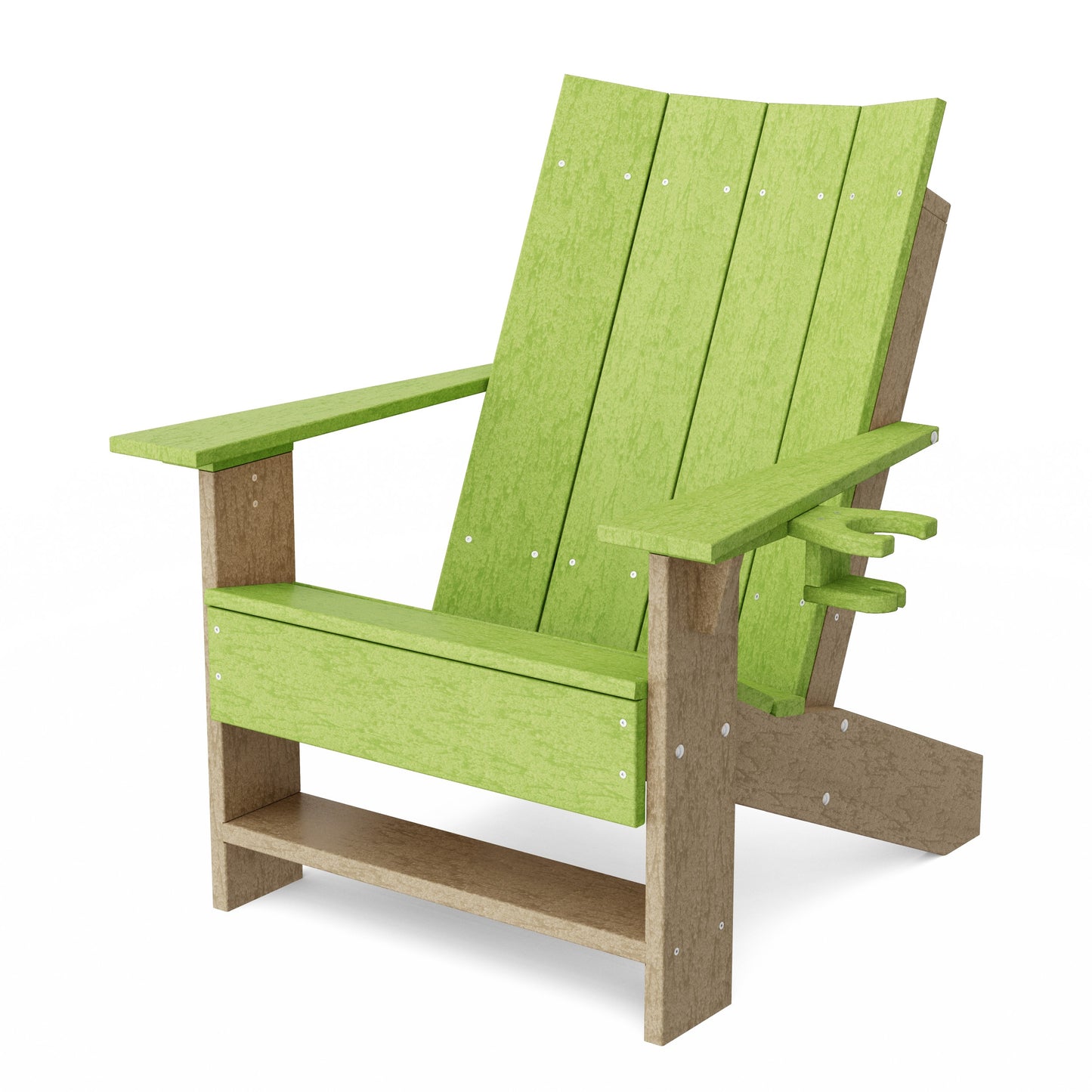 Contemporary Modern Adirondack Chair with Cup Holder
