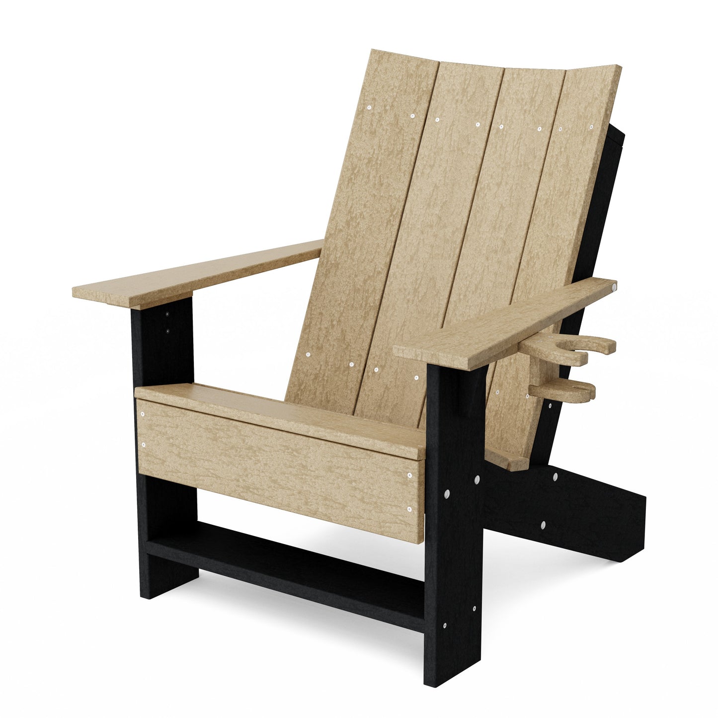 Contemporary Modern Adirondack Chair with Cup Holder
