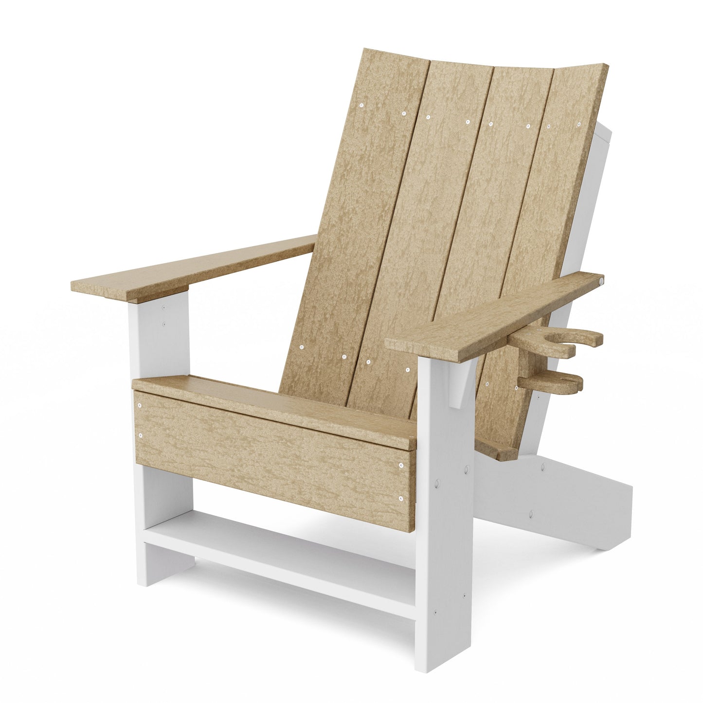 Contemporary Modern Adirondack Chair with Cup Holder